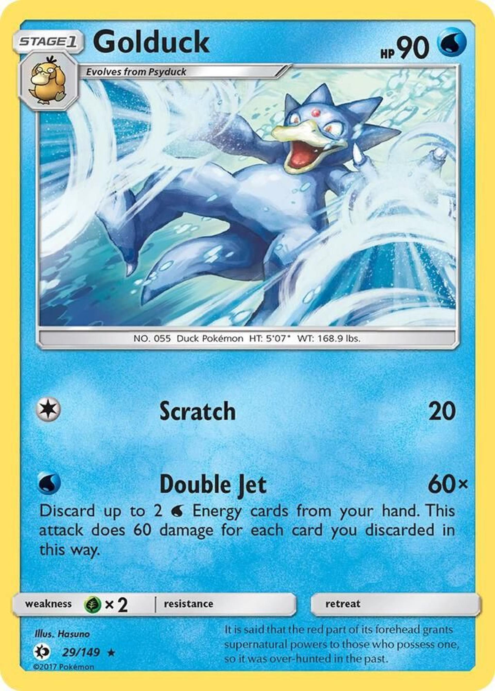 Golduck — SM Base Set — Pokemon