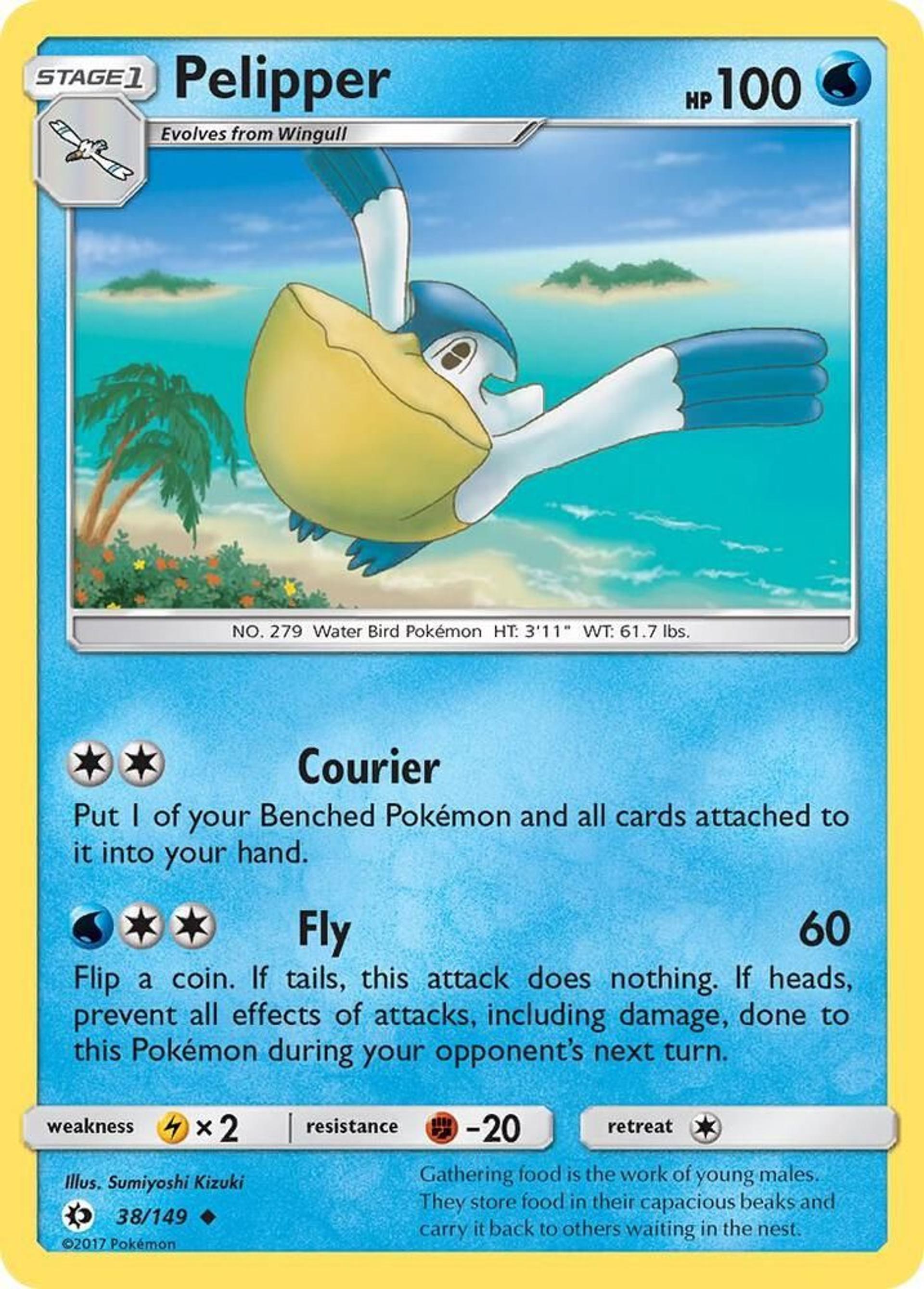 Pelipper — SM Base Set — Pokemon
