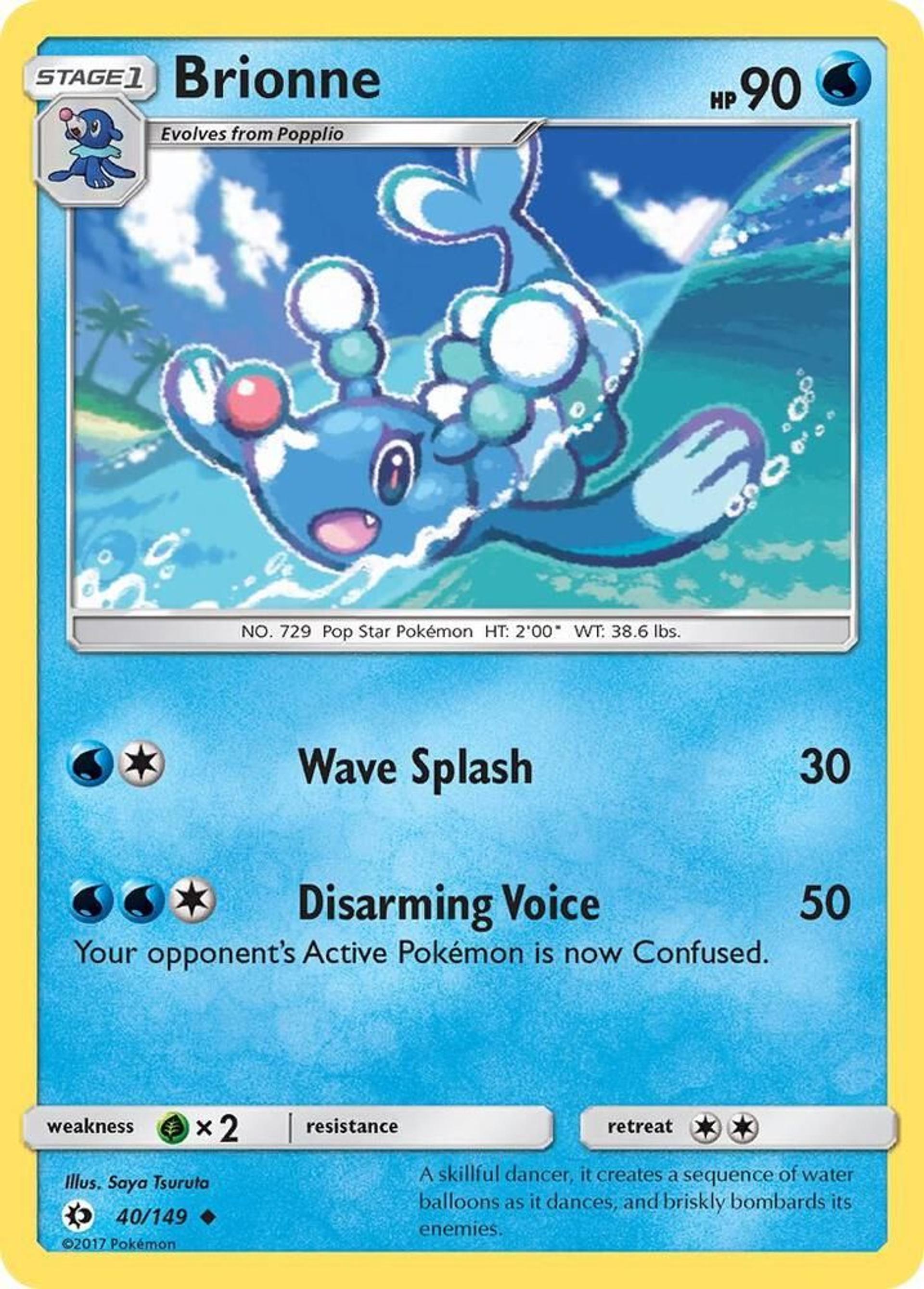 Brionne — SM Base Set — Pokemon