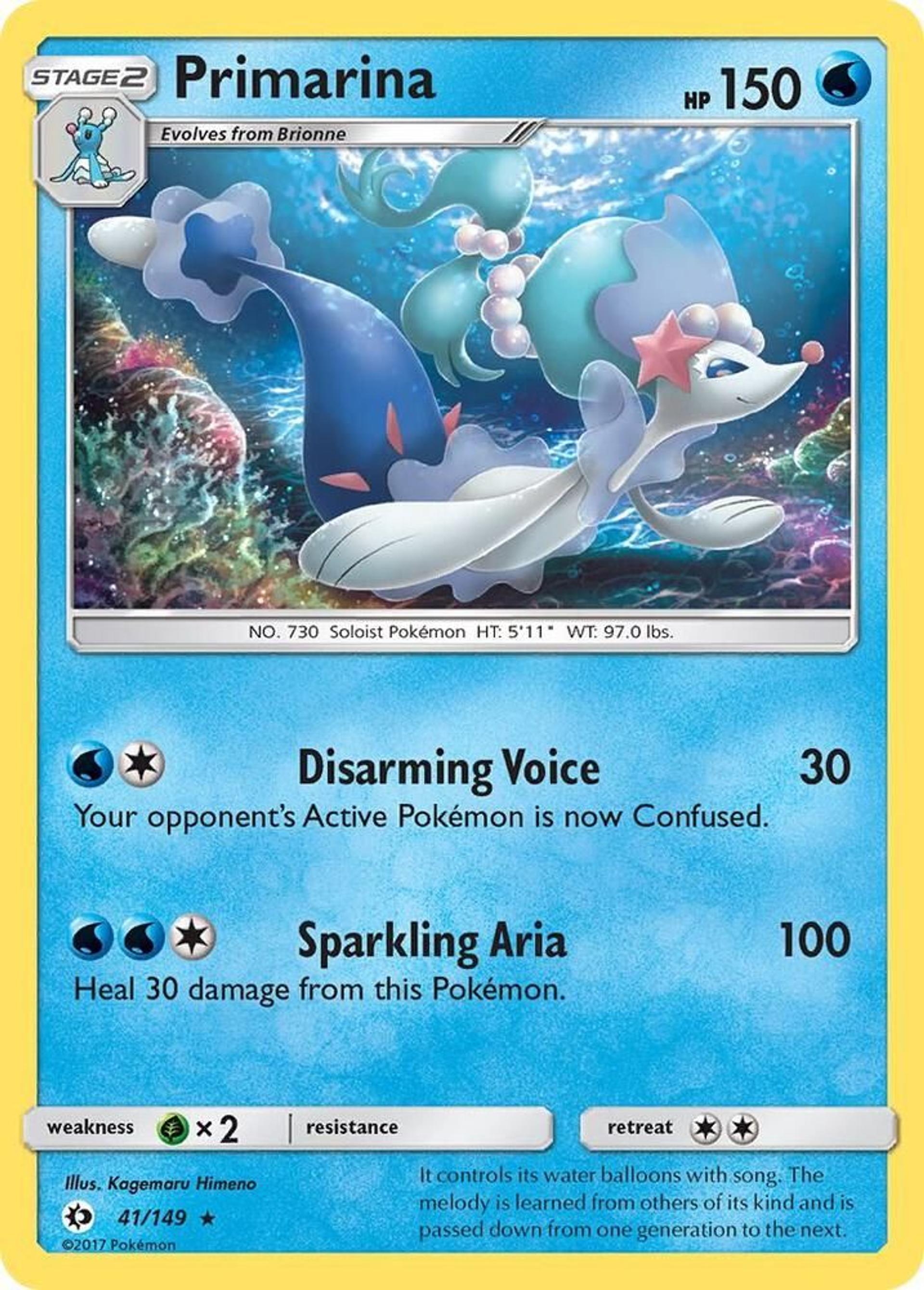 Primarina — SM Base Set — Pokemon