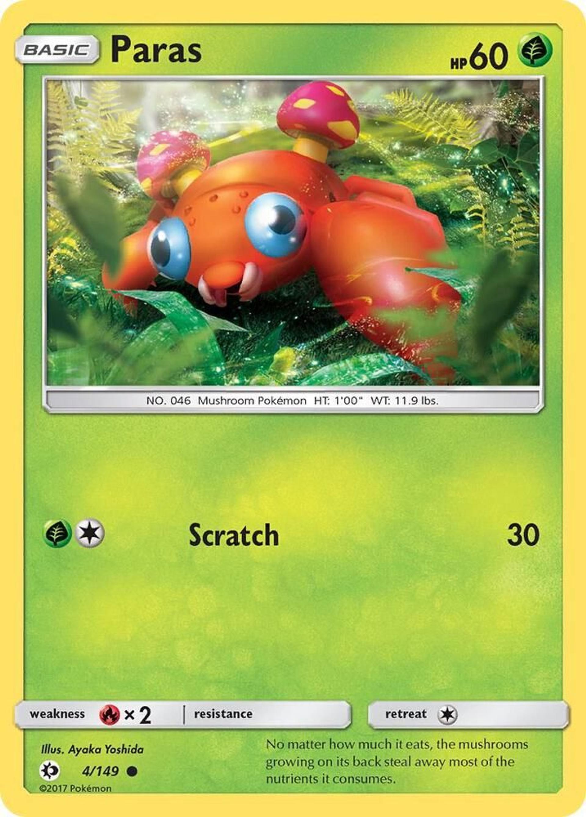 Paras — SM Base Set — Pokemon