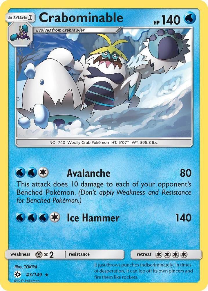 Crabominable — SM Base Set — Pokemon
