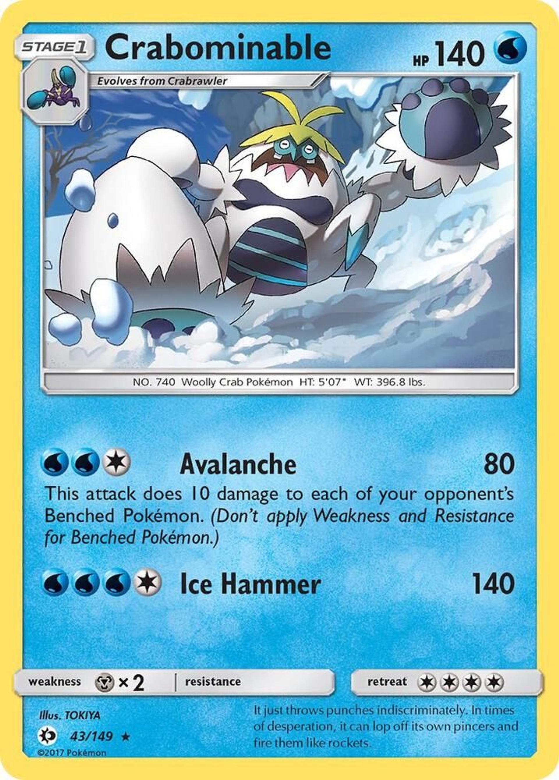 Crabominable — SM Base Set — Pokemon