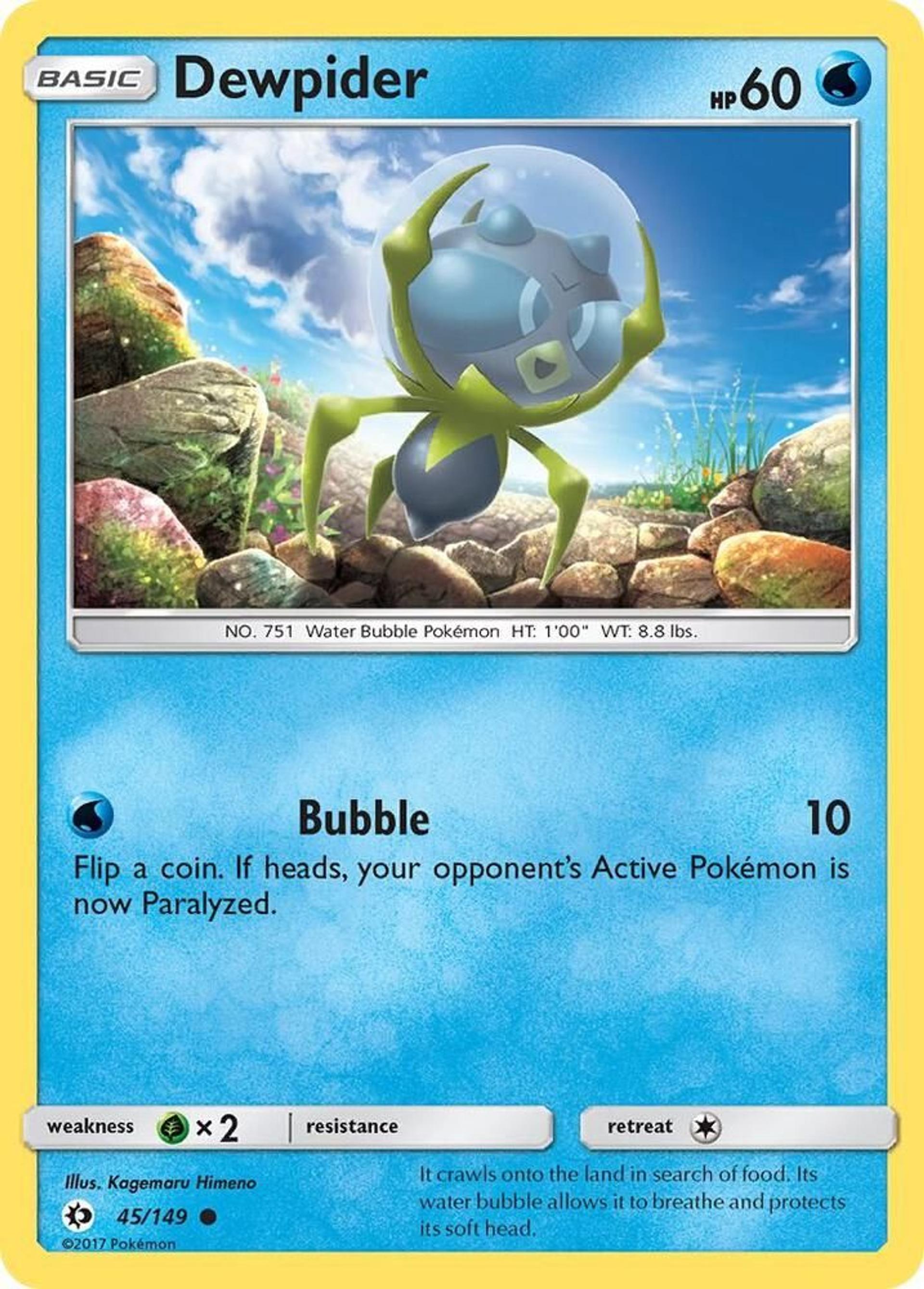 Dewpider — SM Base Set — Pokemon