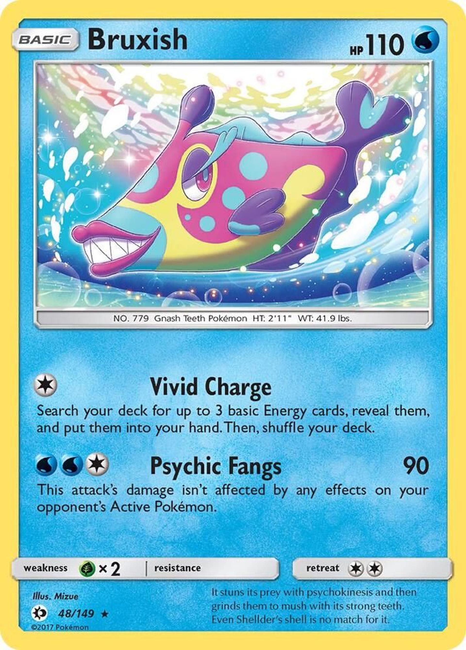 Bruxish — SM Base Set — Pokemon