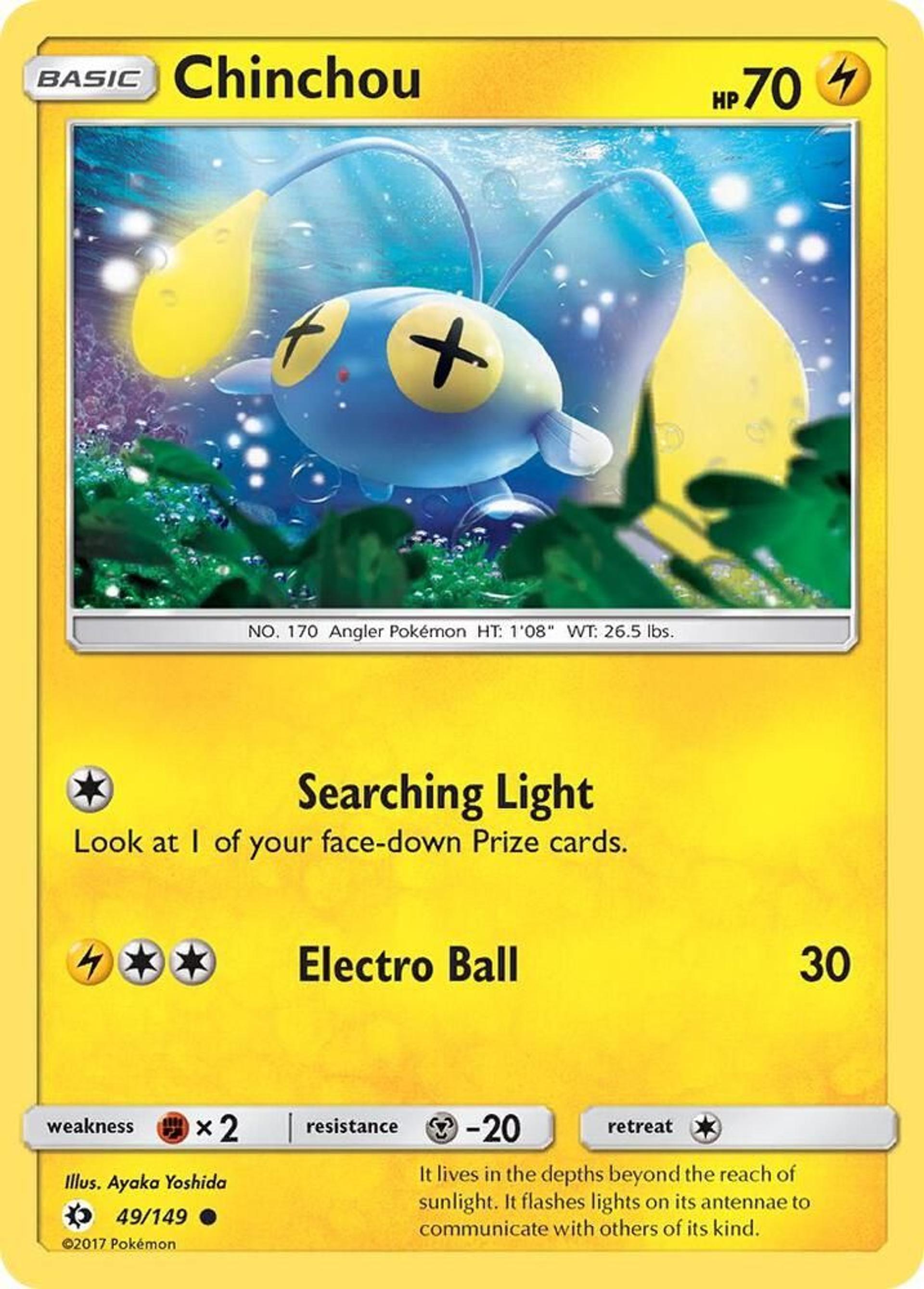 Chinchou — SM Base Set — Pokemon