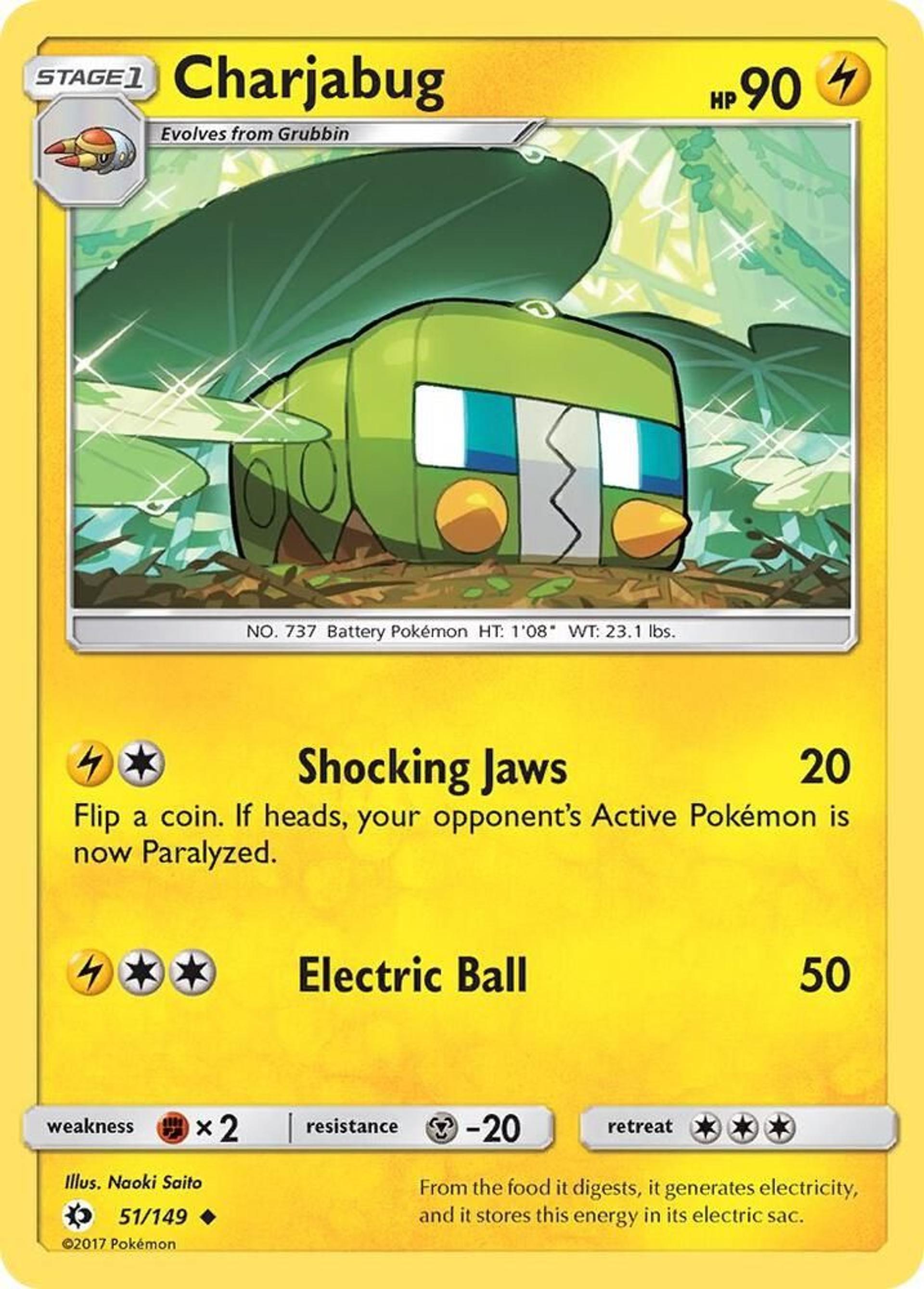 Charjabug — SM Base Set — Pokemon