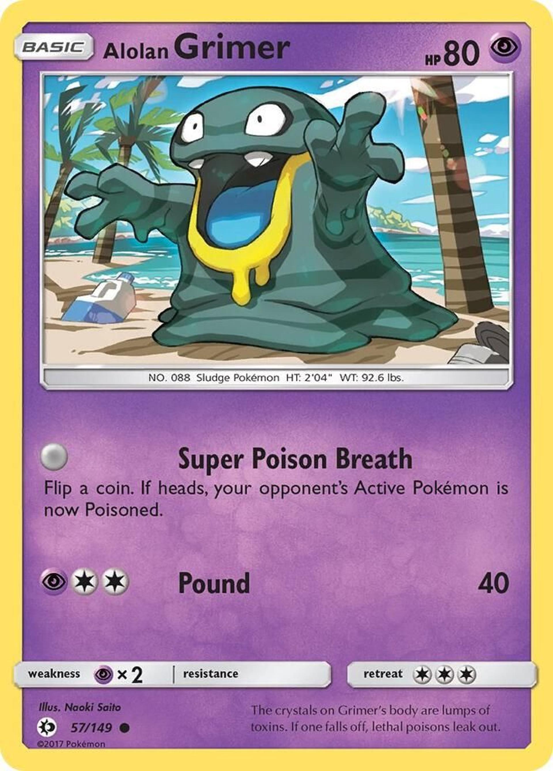 Alolan Grimer — SM Base Set — Pokemon
