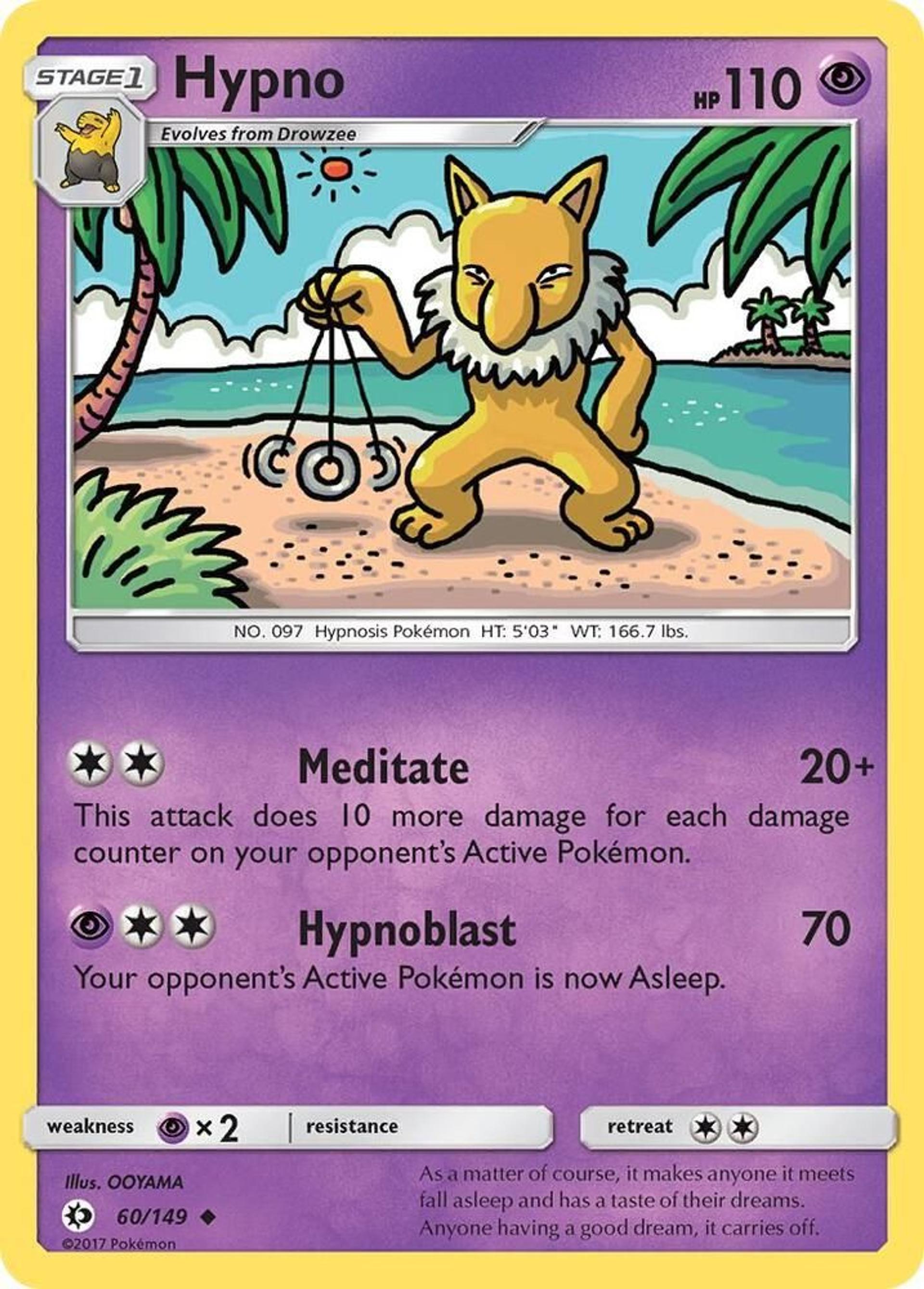 Hypno — SM Base Set — Pokemon