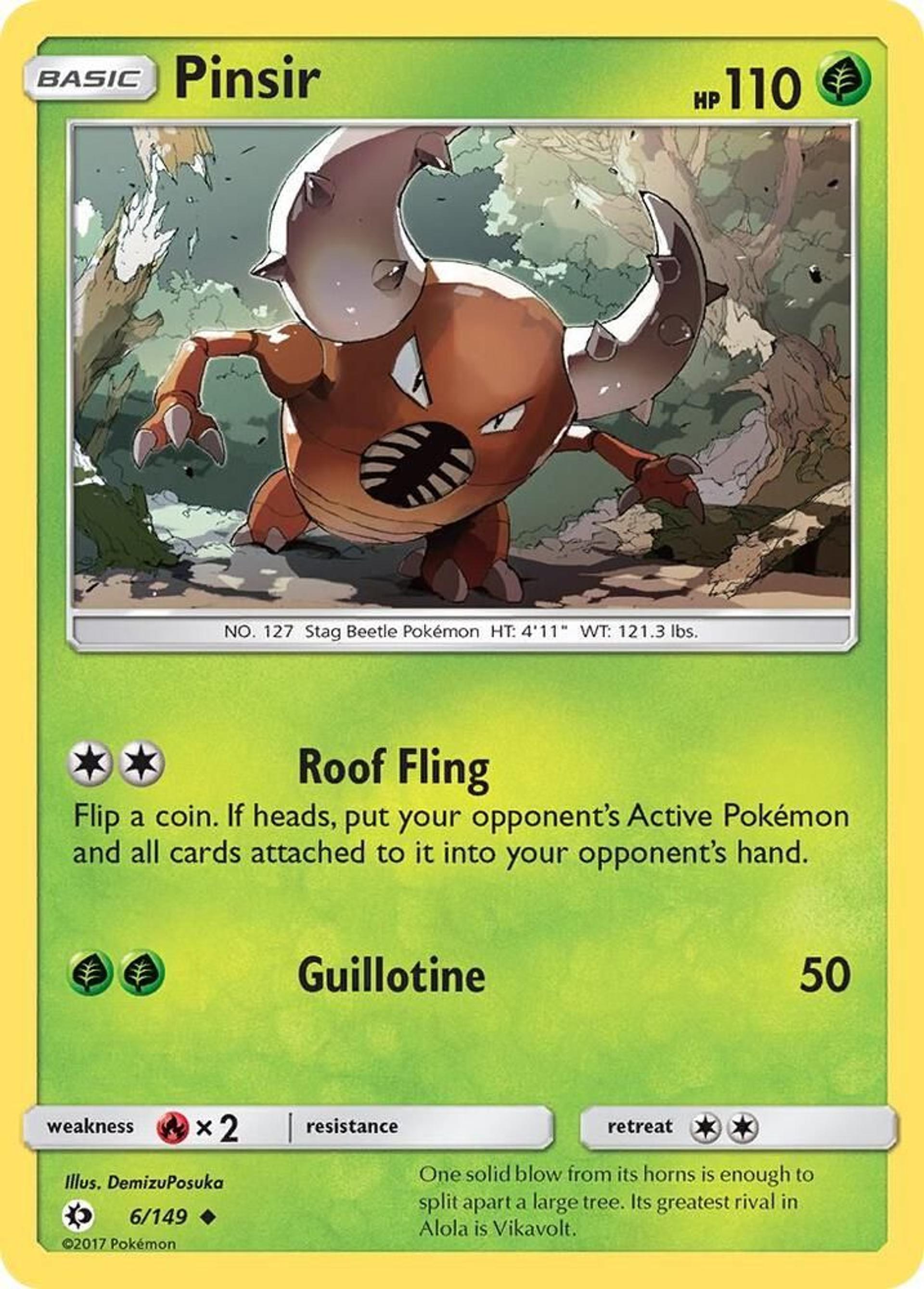 Pinsir — SM Base Set — Pokemon