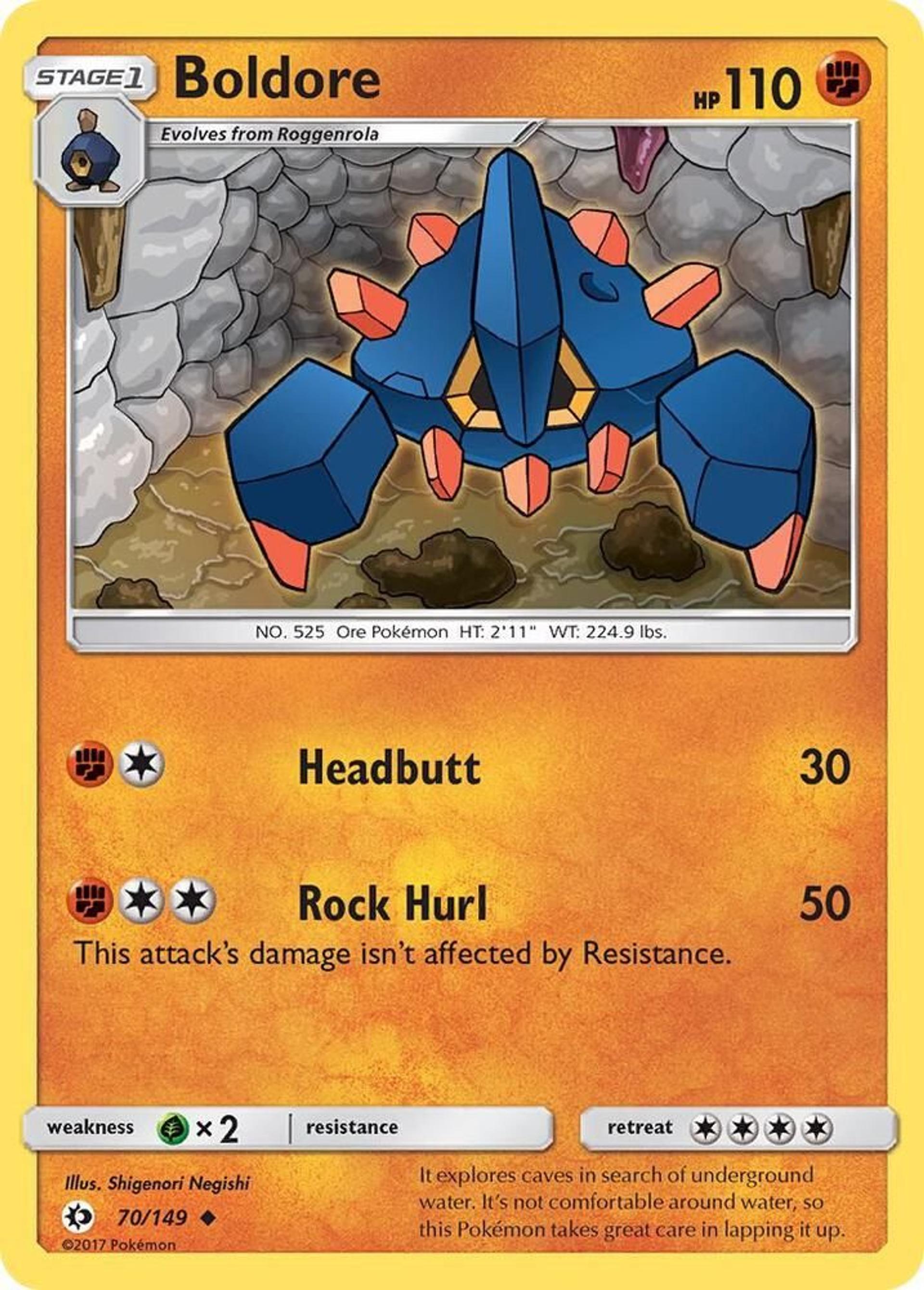 Boldore — SM Base Set — Pokemon