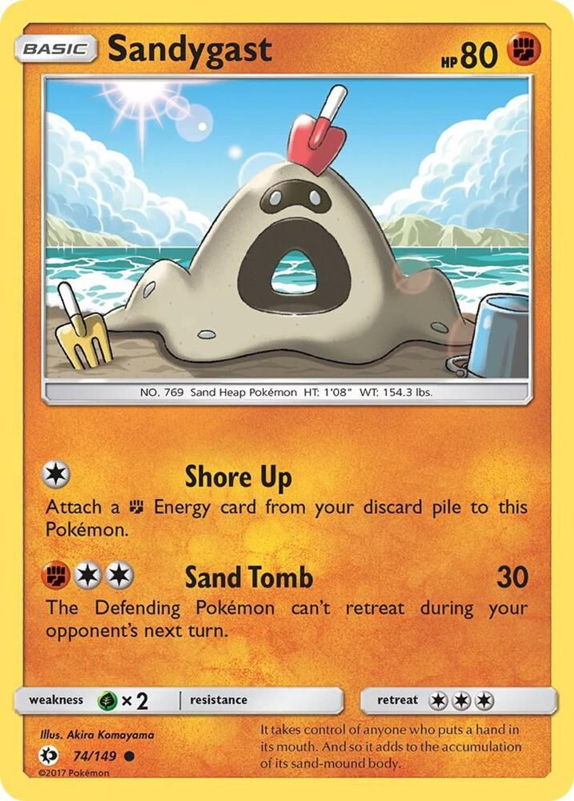 Sandygast — SM Base Set — Pokemon