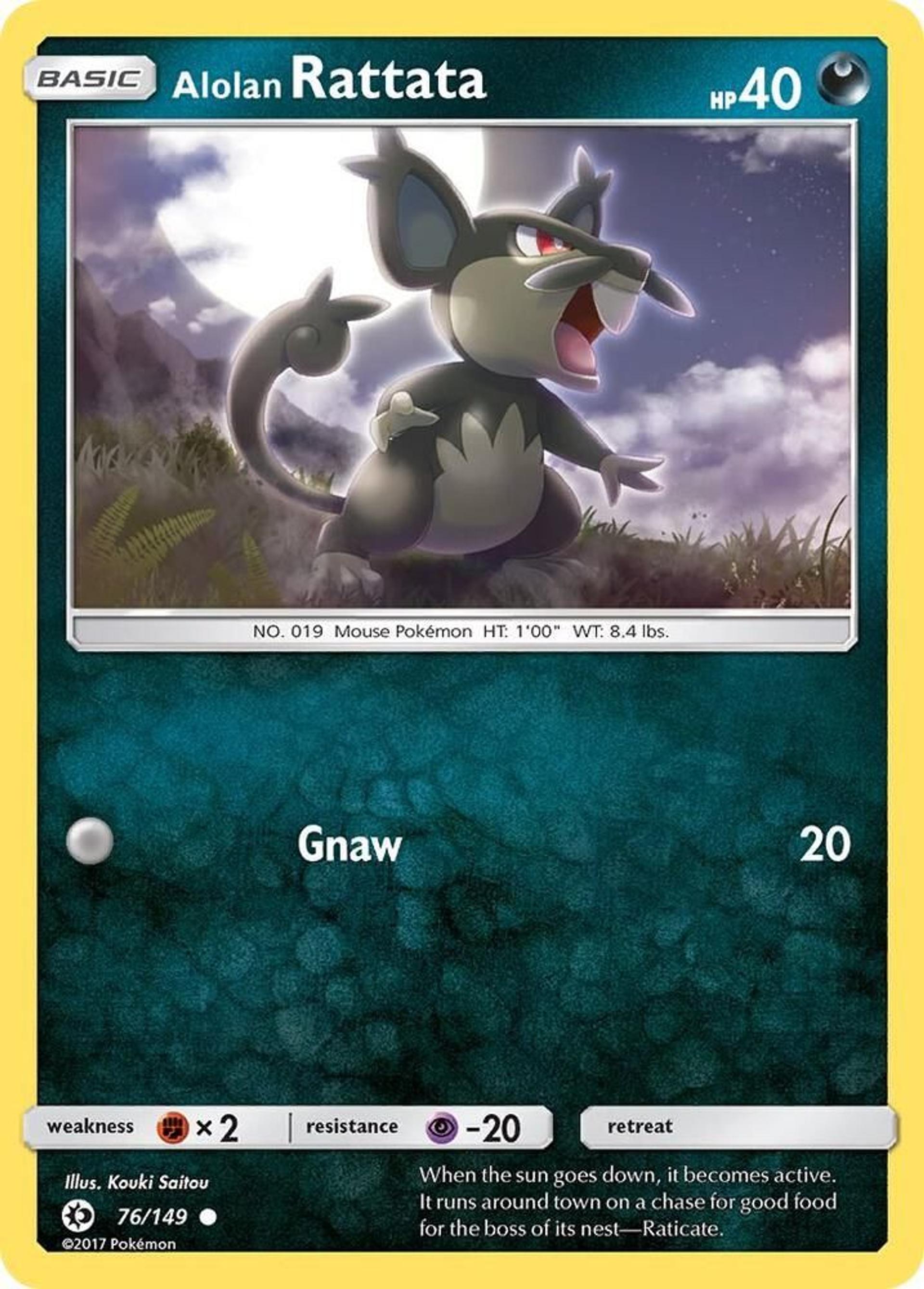 Alolan Rattata — SM Base Set — Pokemon