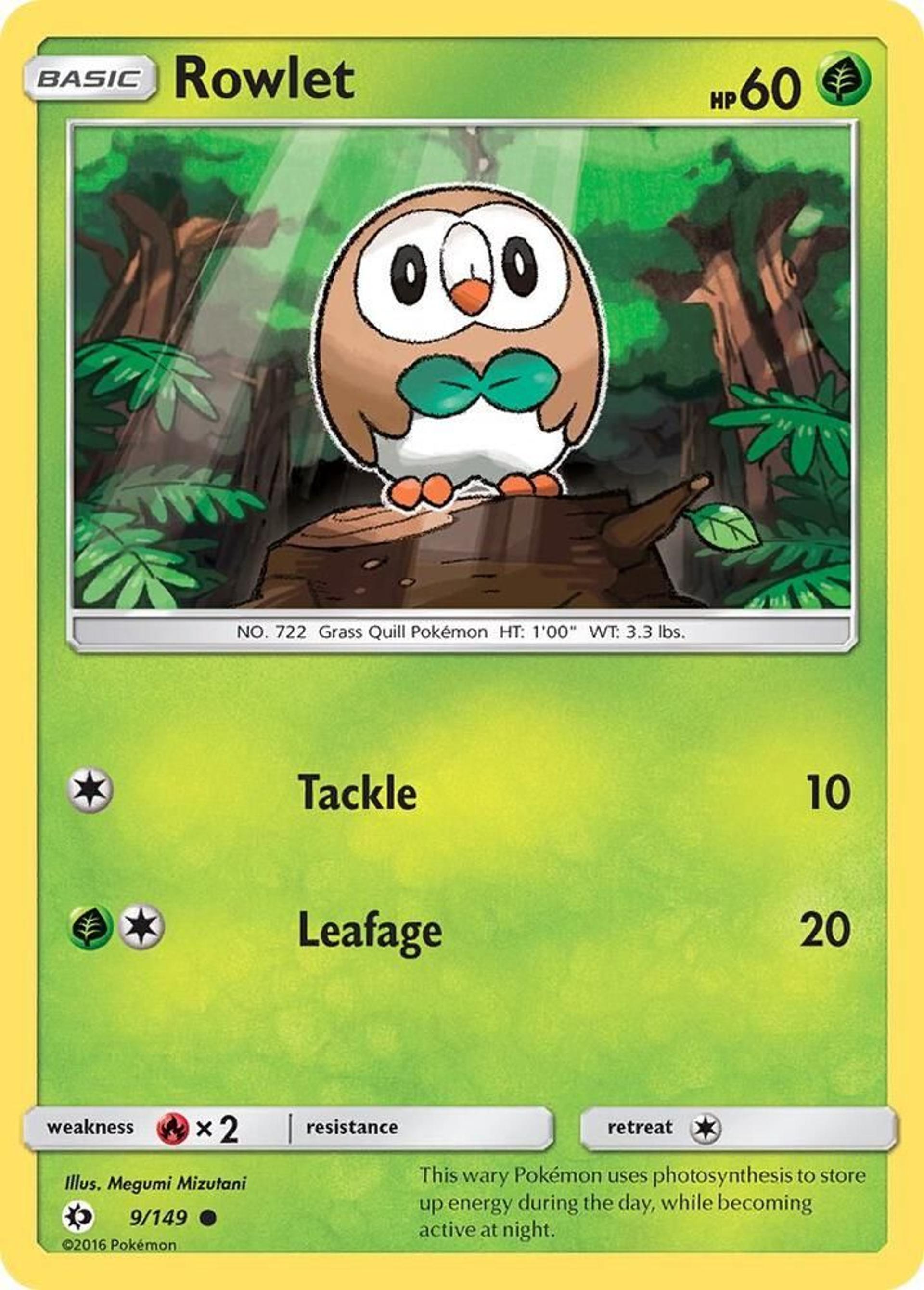 Rowlet — SM Base Set — Pokemon