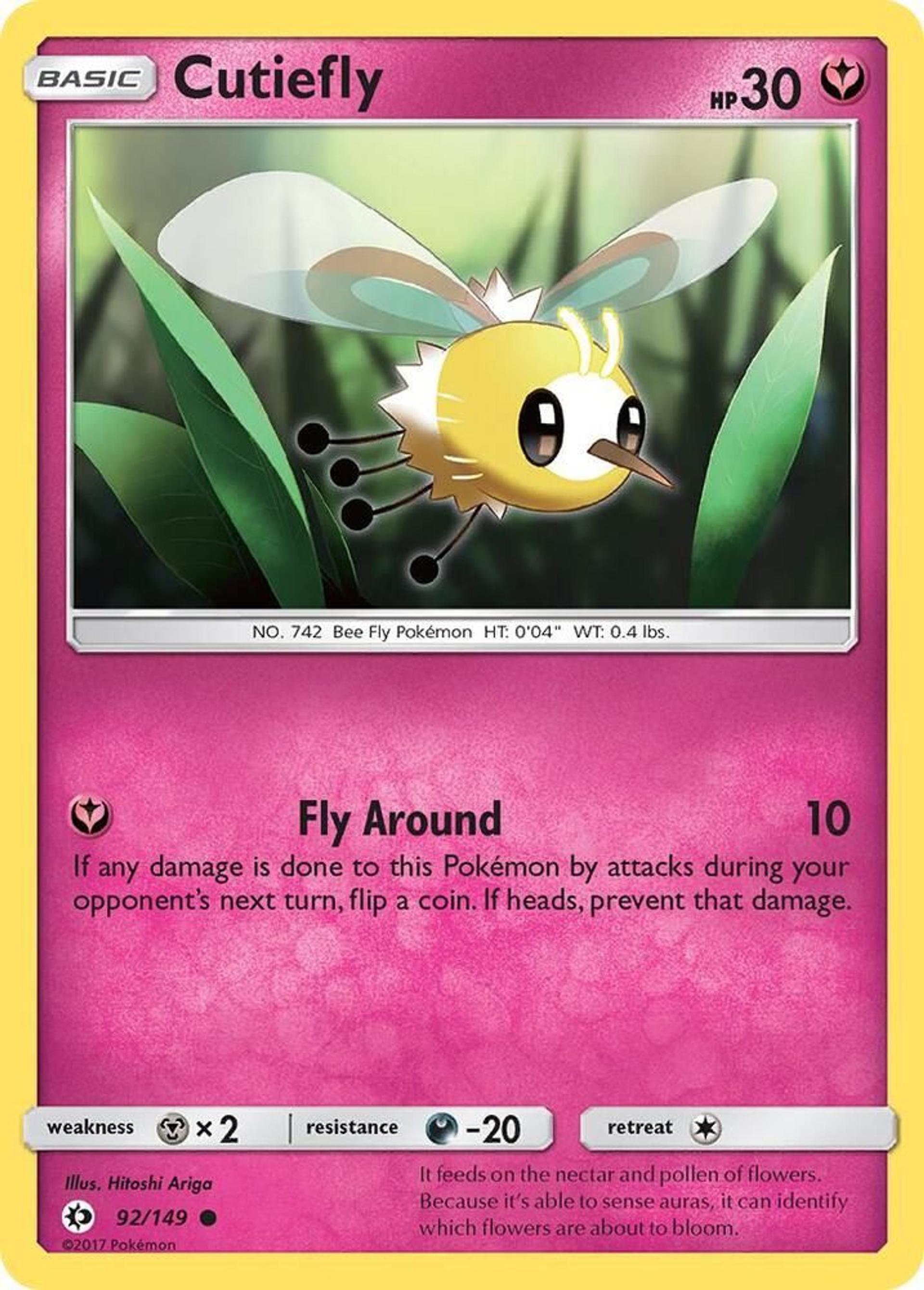 Cutiefly — SM Base Set — Pokemon