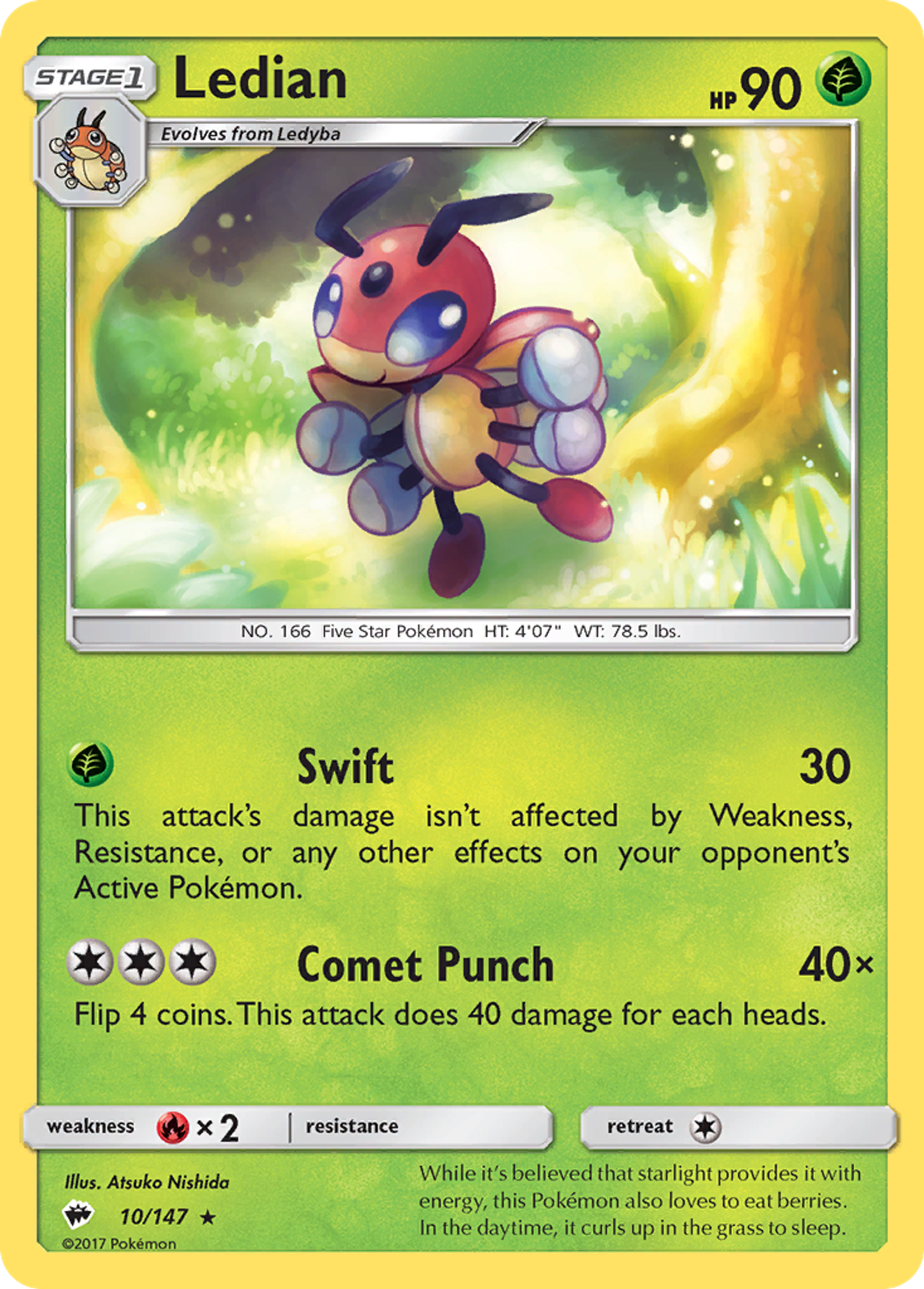 Ledian — SM - Burning Shadows — Pokemon