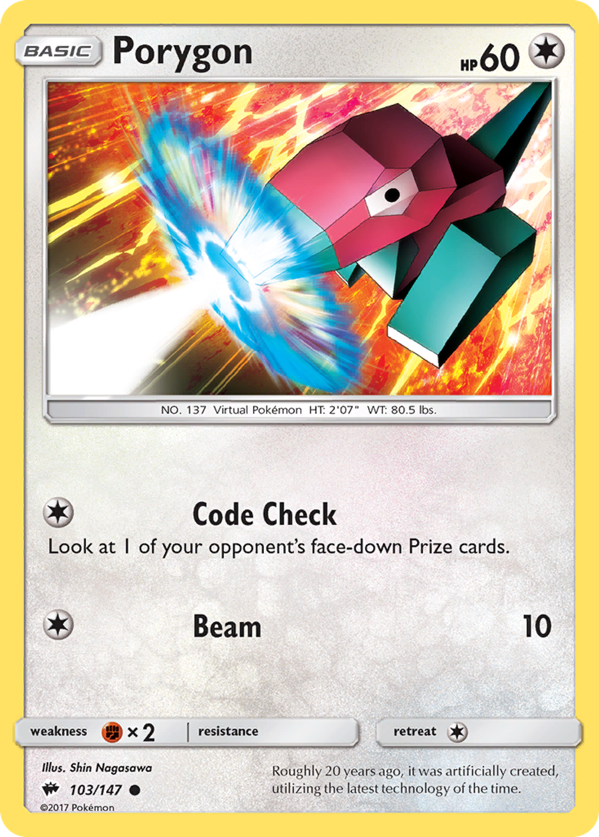 Porygon — SM - Burning Shadows — Pokemon