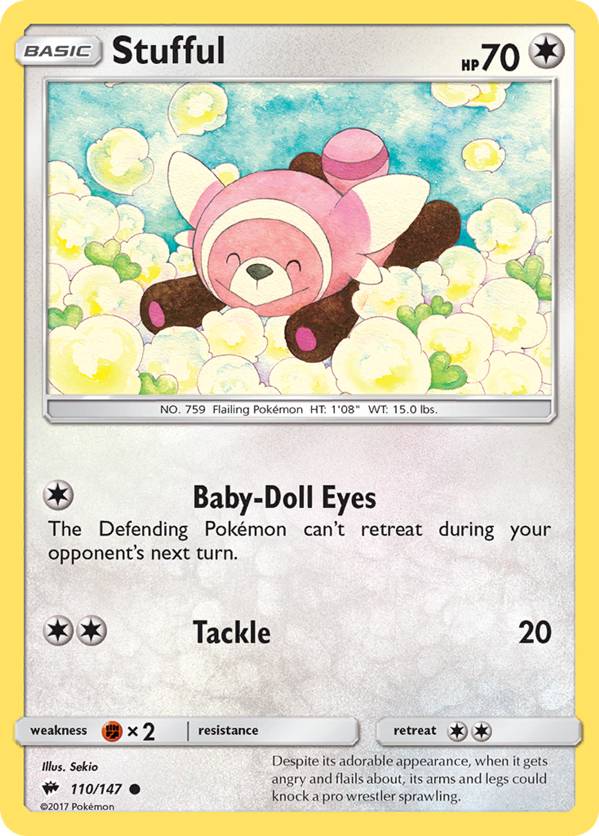 Stufful — SM - Burning Shadows — Pokemon