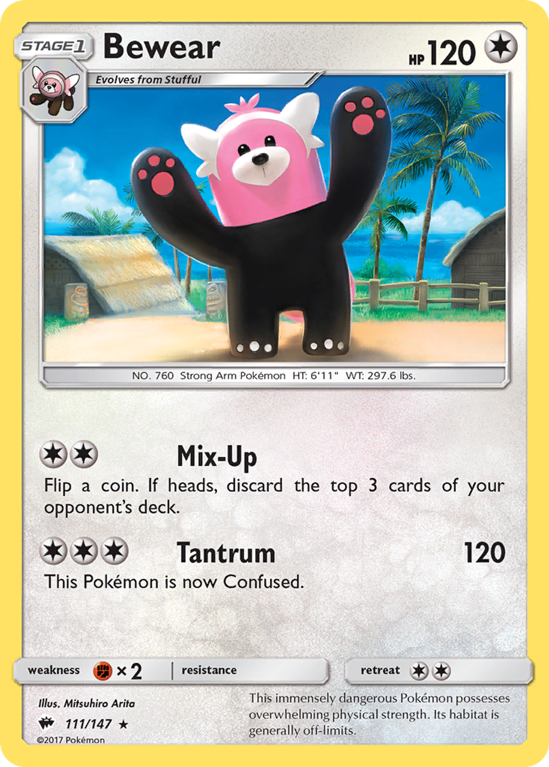 Bewear — SM - Burning Shadows — Pokemon