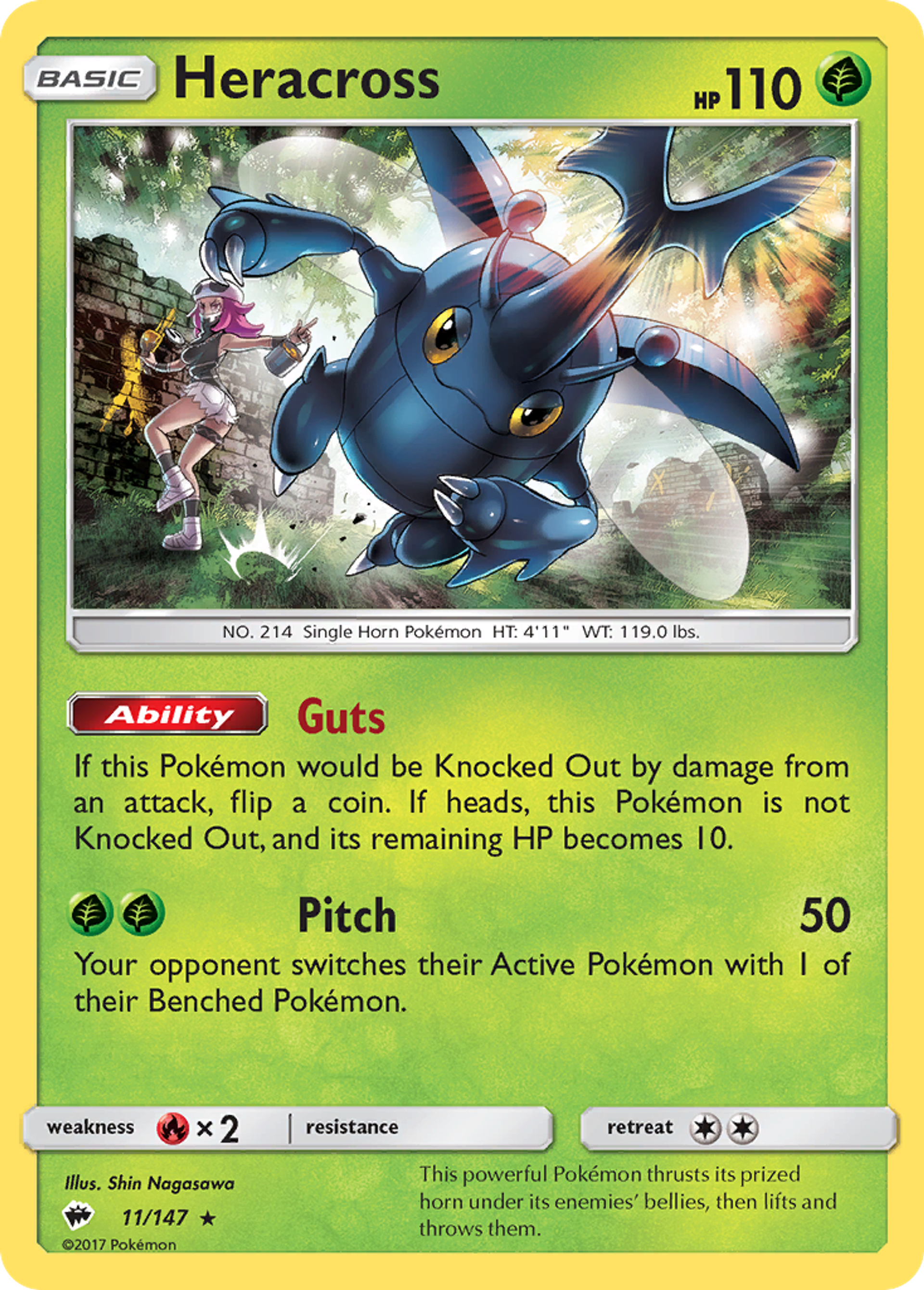 Heracross — SM - Burning Shadows — Pokemon