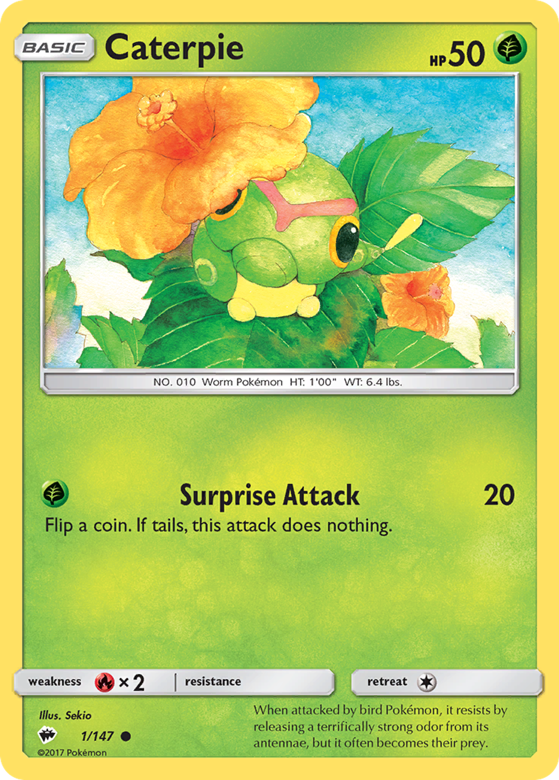 Caterpie — SM - Burning Shadows — Pokemon