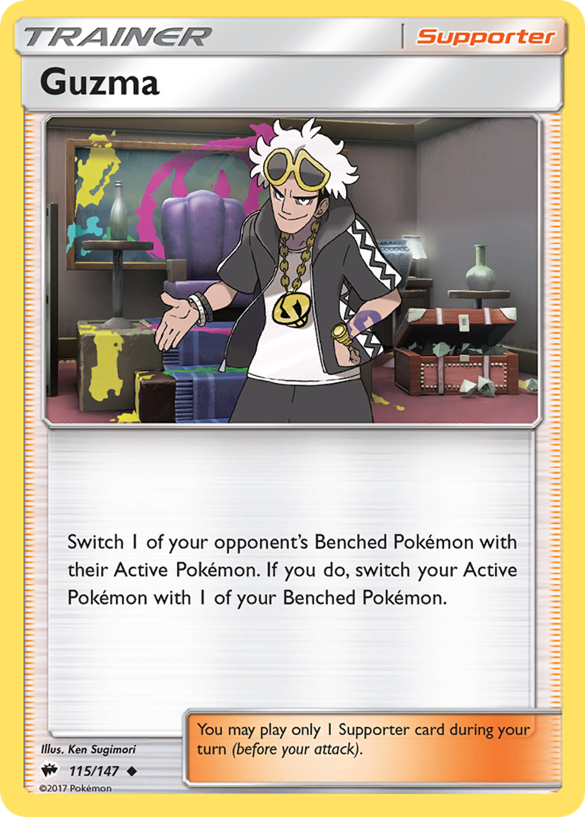 Guzma — SM - Burning Shadows — Pokémon
