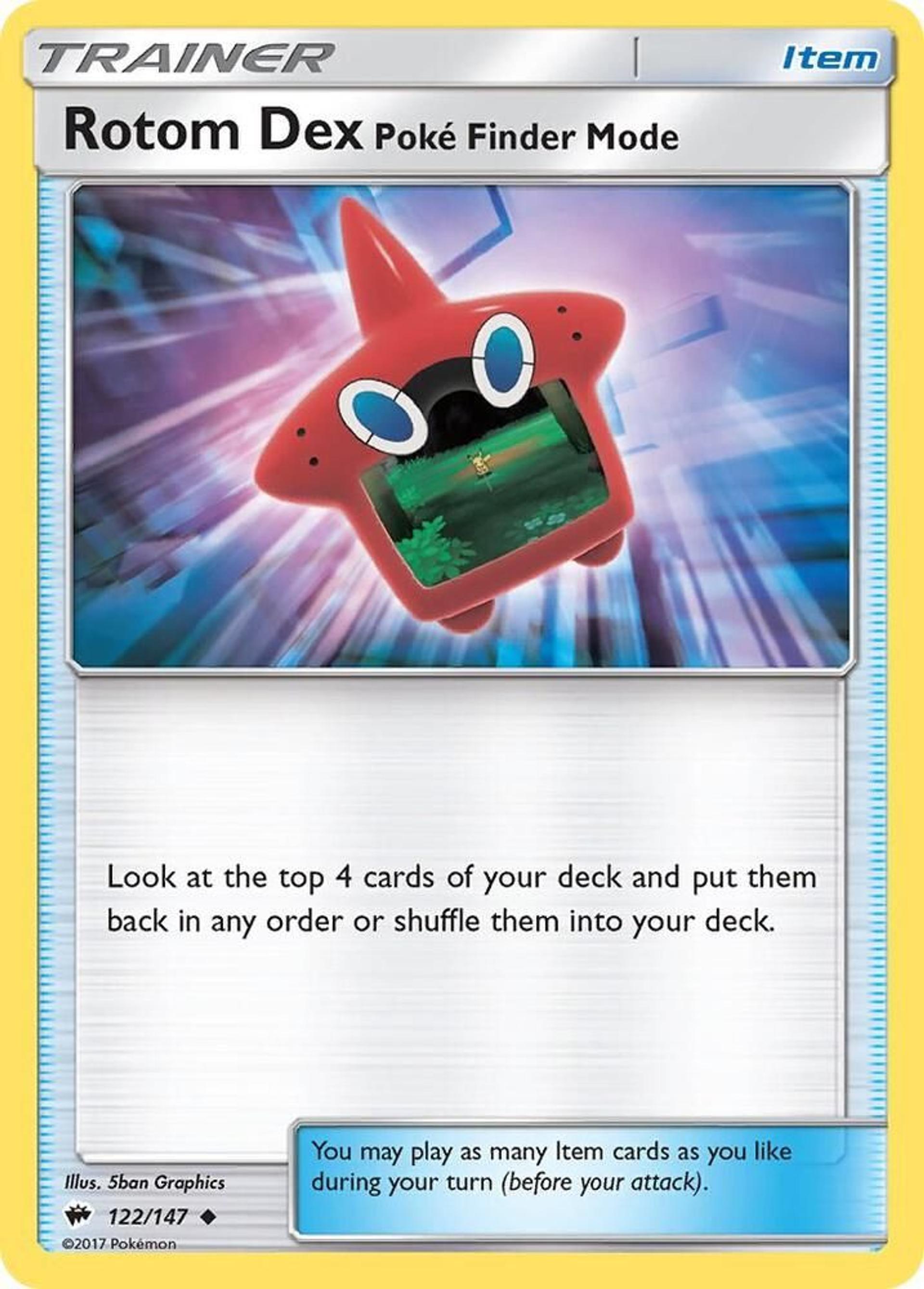 Rotom Dex Poke Finder Mode — SM - Burning Shadows — Pokemon