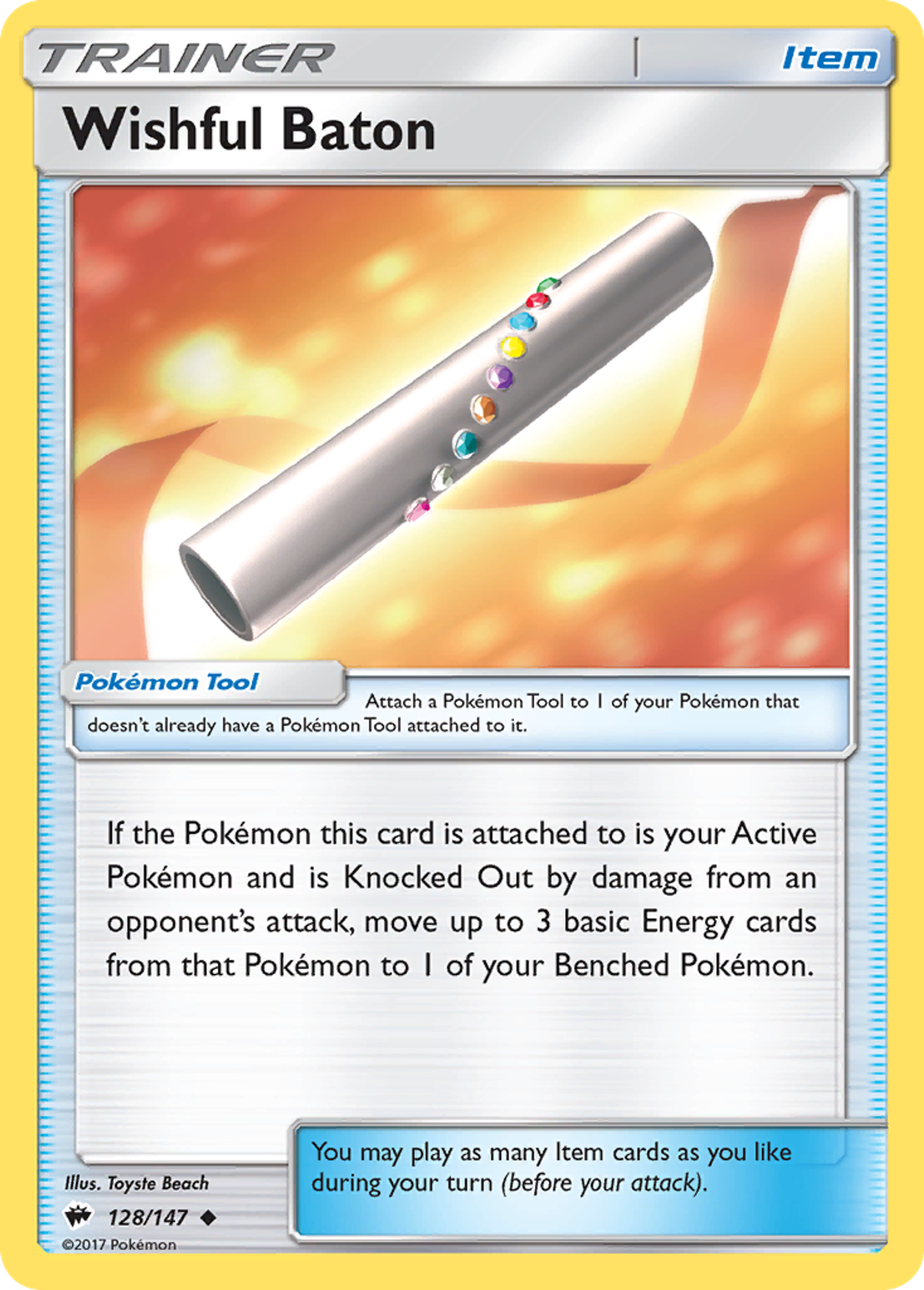 Wishful Baton — SM - Burning Shadows — Pokemon