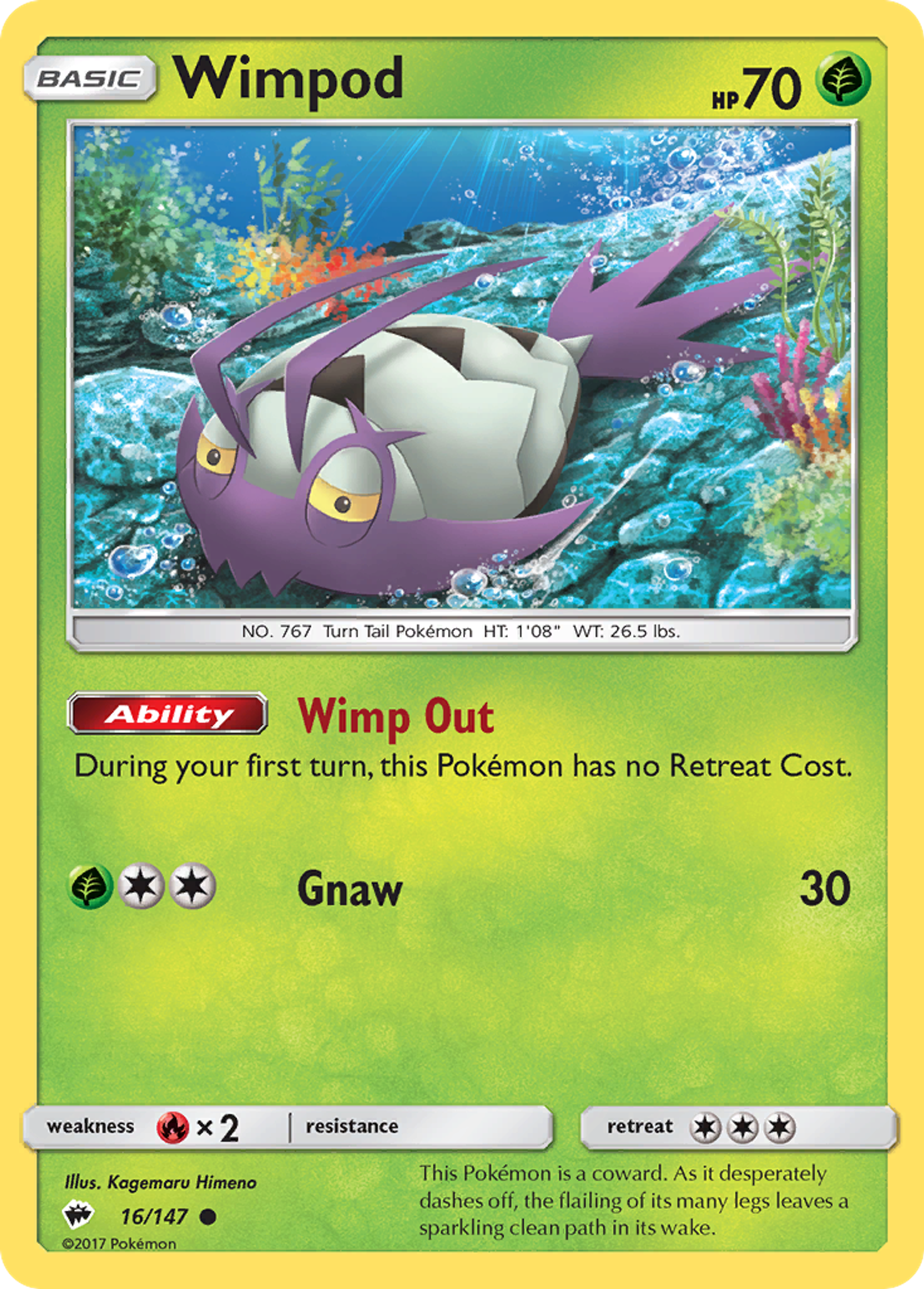 Wimpod — SM - Burning Shadows — Pokemon