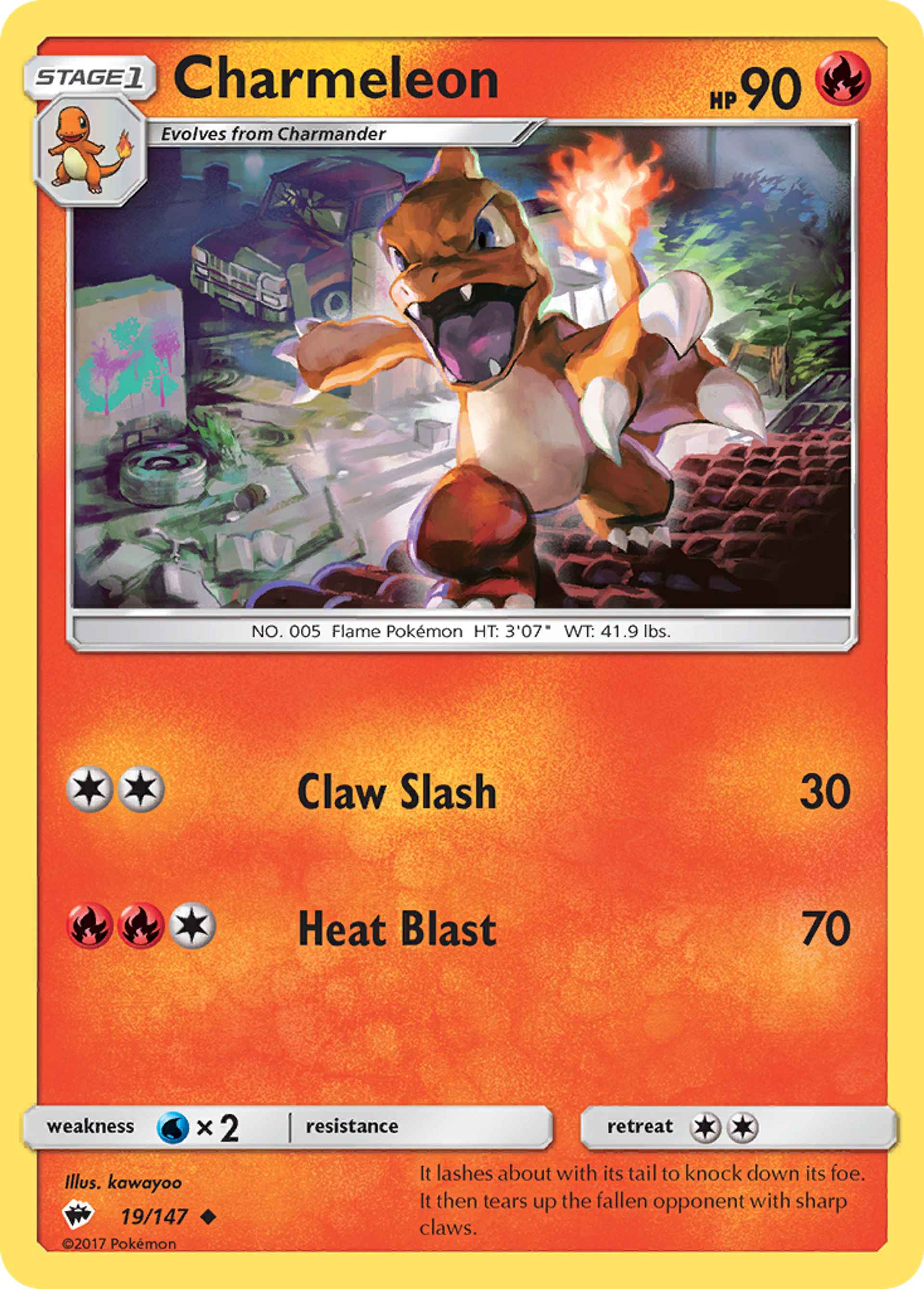 Charmeleon — SM - Burning Shadows — Pokemon
