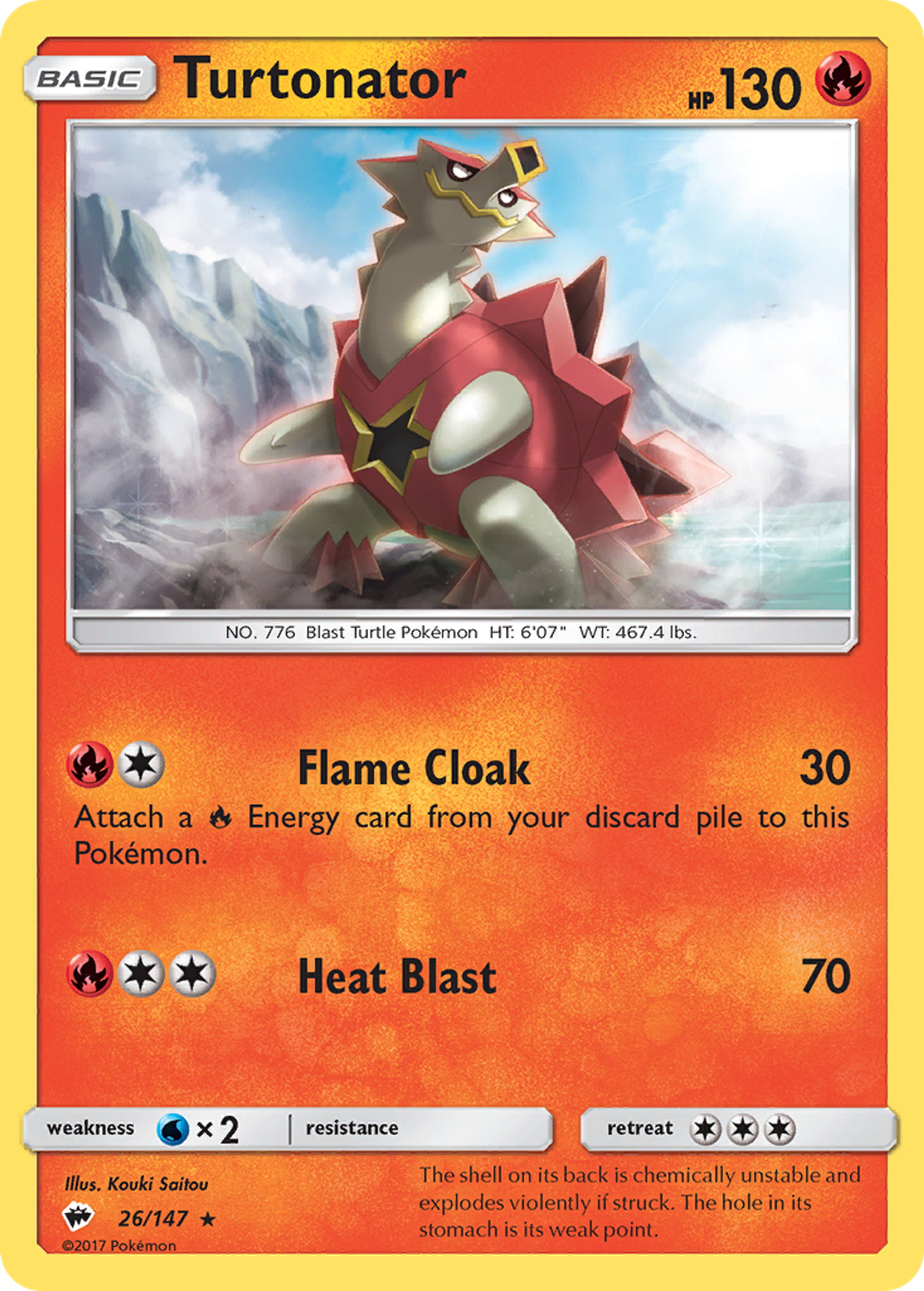 Turtonator — SM - Burning Shadows — Pokemon