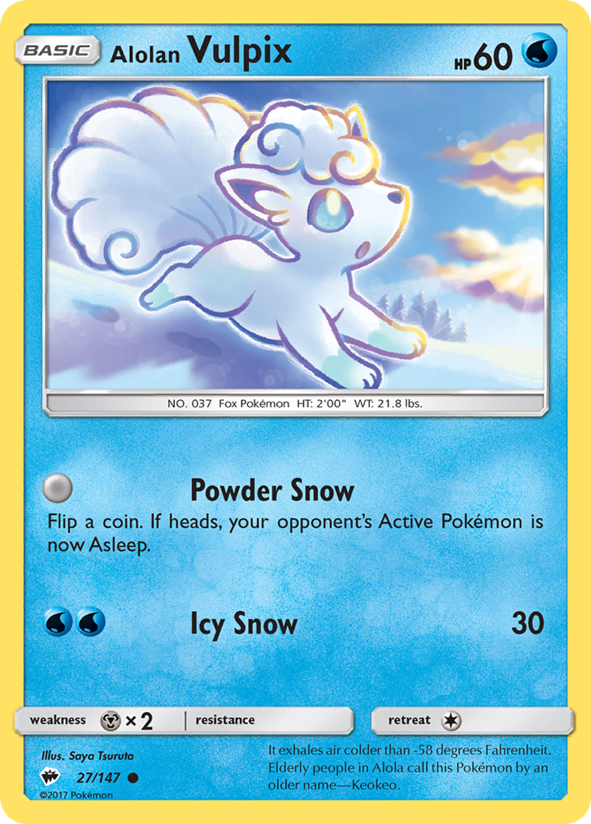 Alolan Vulpix — SM - Burning Shadows — Pokemon