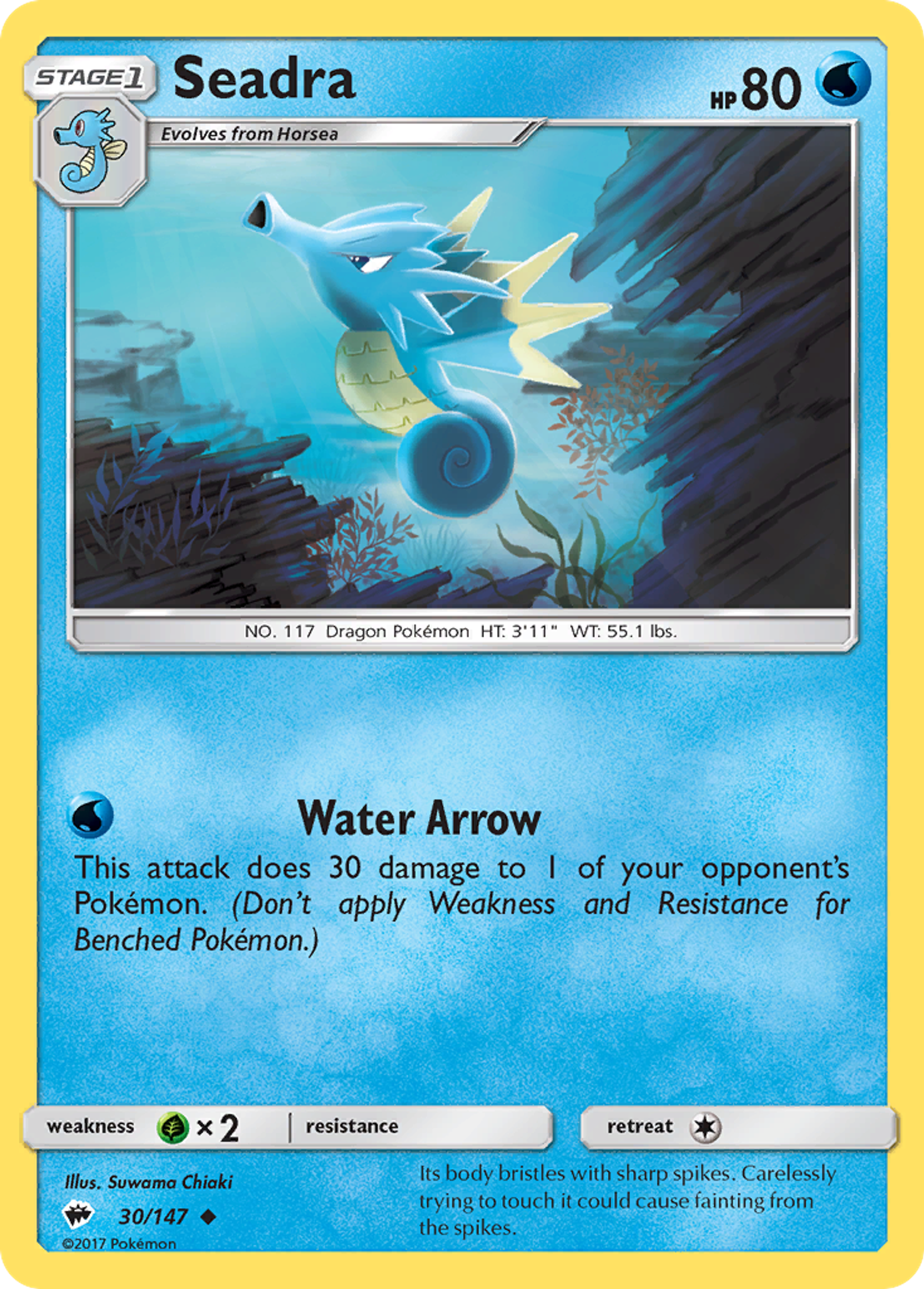 Seadra — SM - Burning Shadows — Pokemon