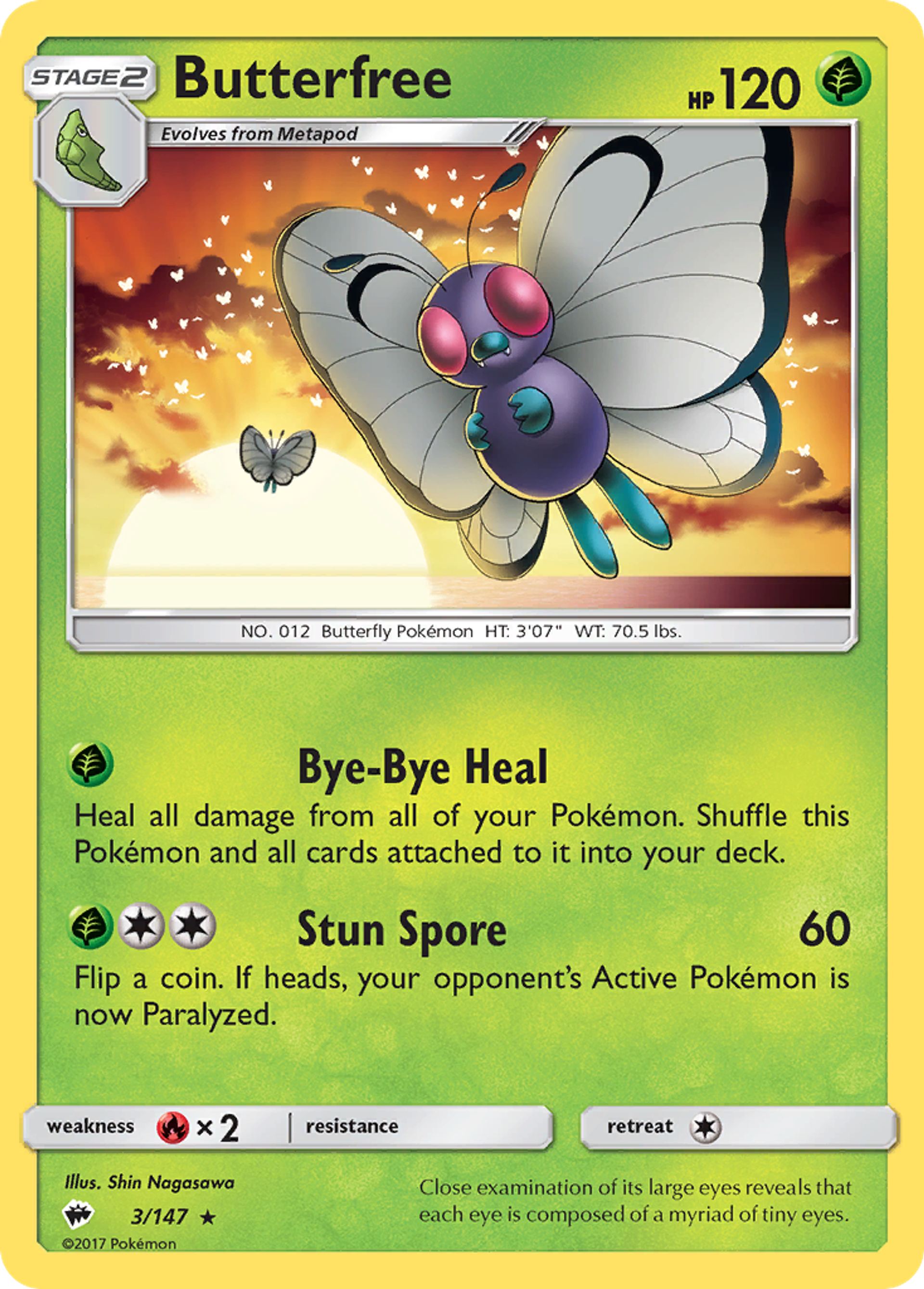 Butterfree — SM - Burning Shadows — Pokemon
