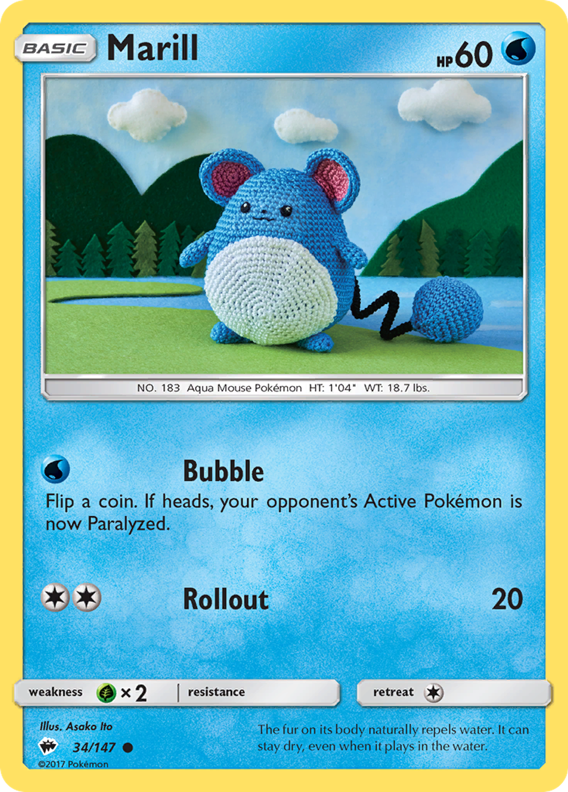 Marill — SM - Burning Shadows — Pokemon