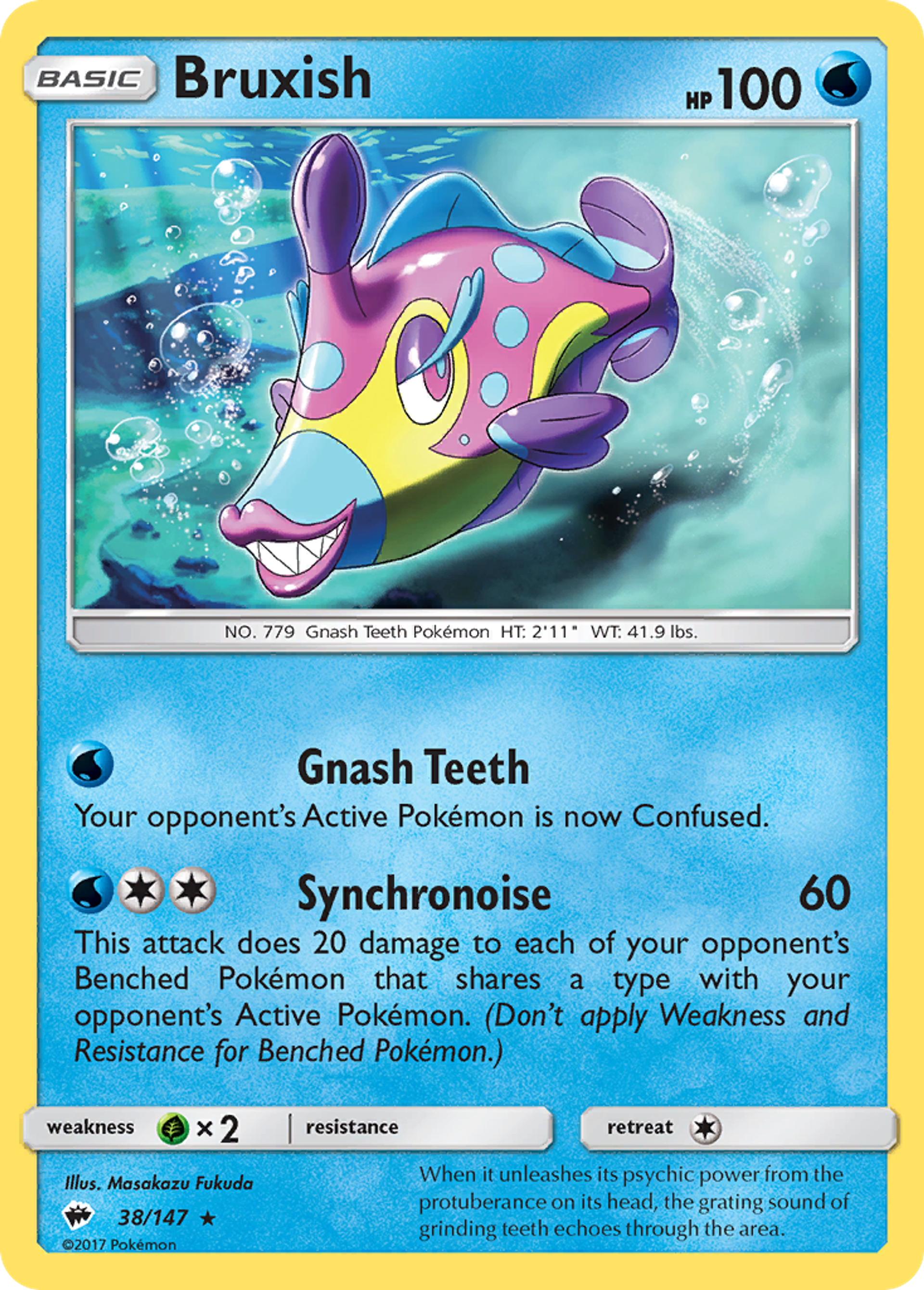 Bruxish — SM - Burning Shadows — Pokemon