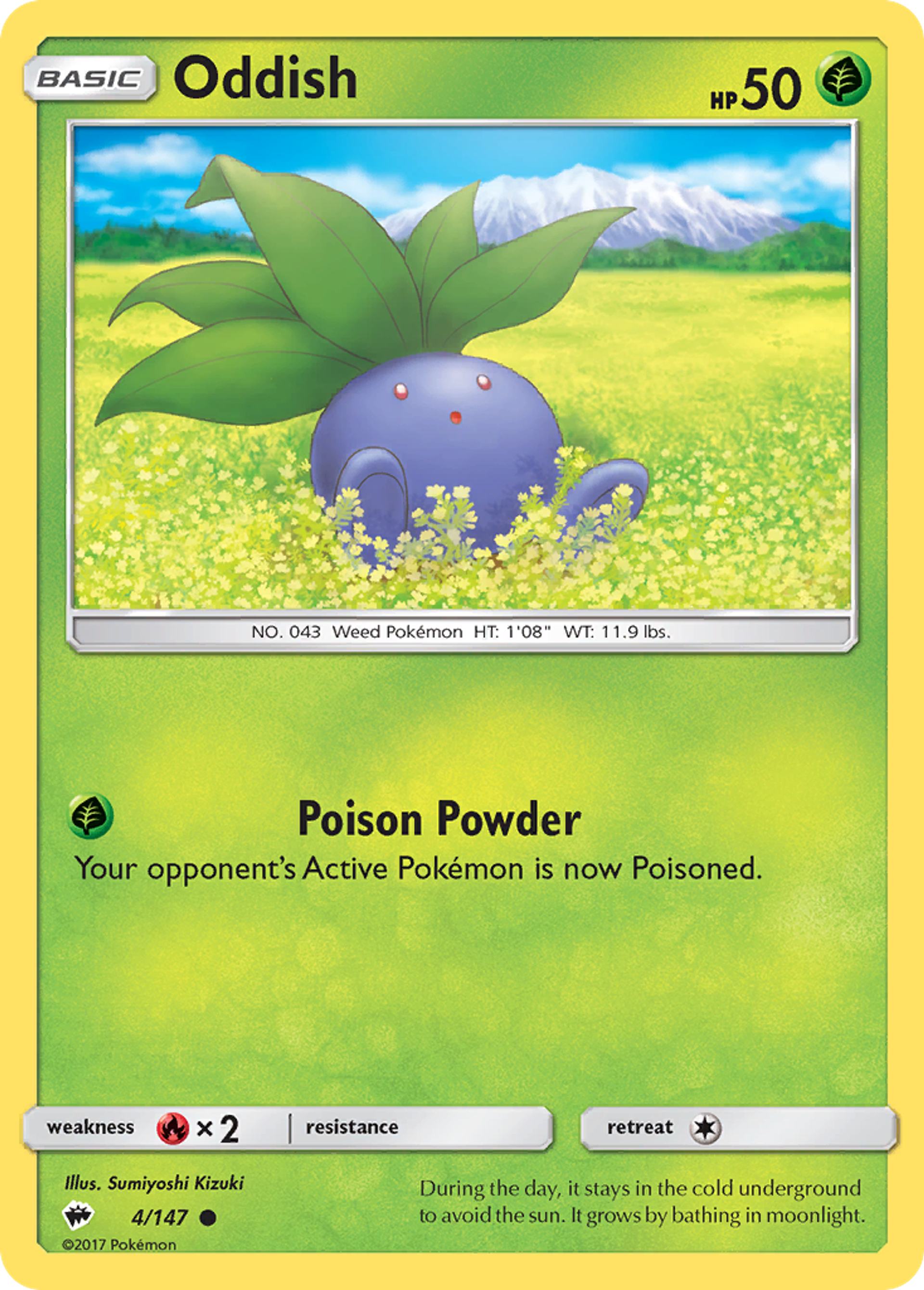 Oddish — SM - Burning Shadows — Pokemon