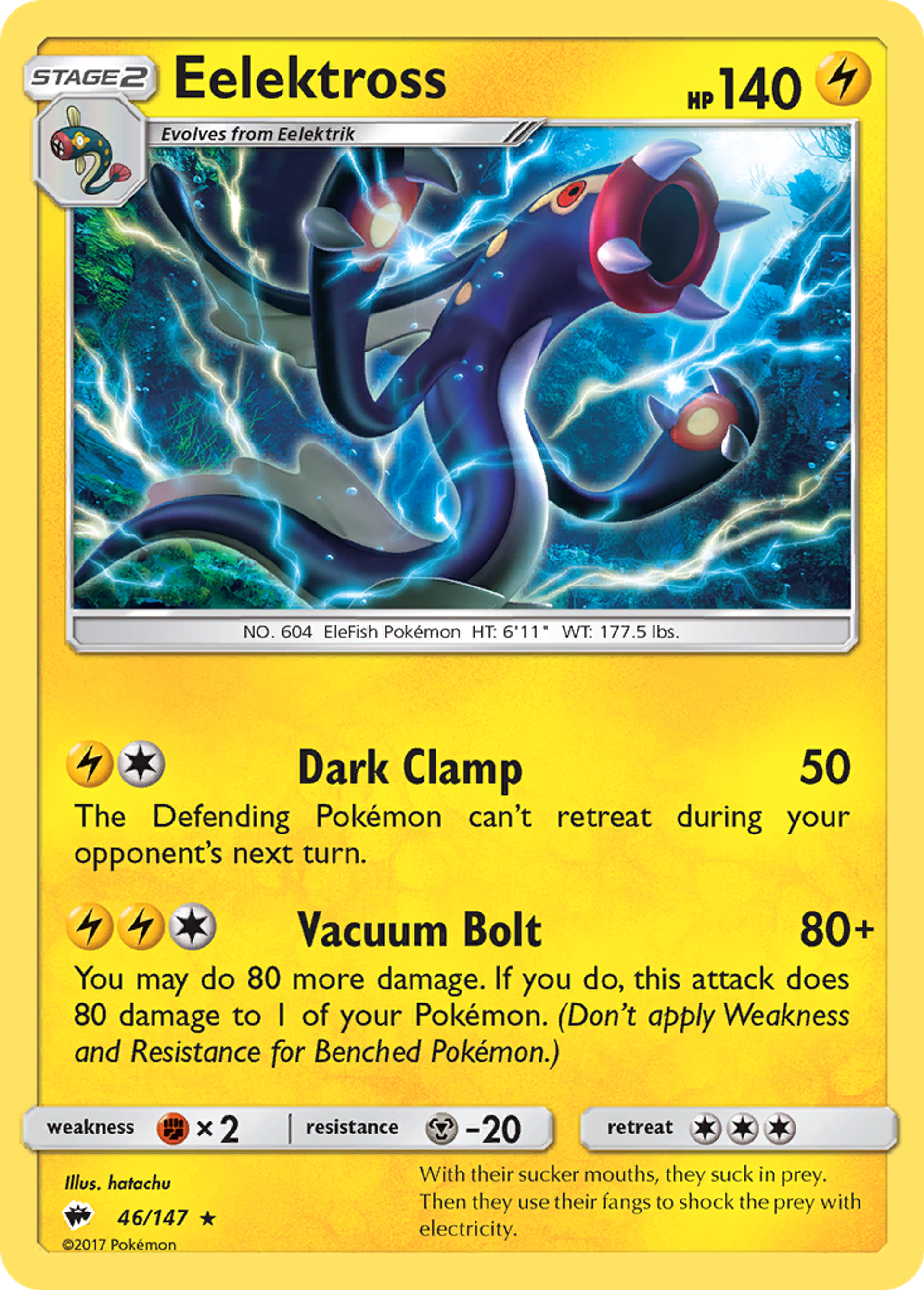 Eelektross — SM - Burning Shadows — Pokemon