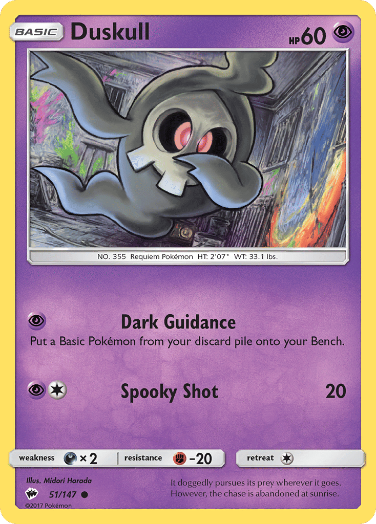 Duskull — SM - Burning Shadows — Pokemon