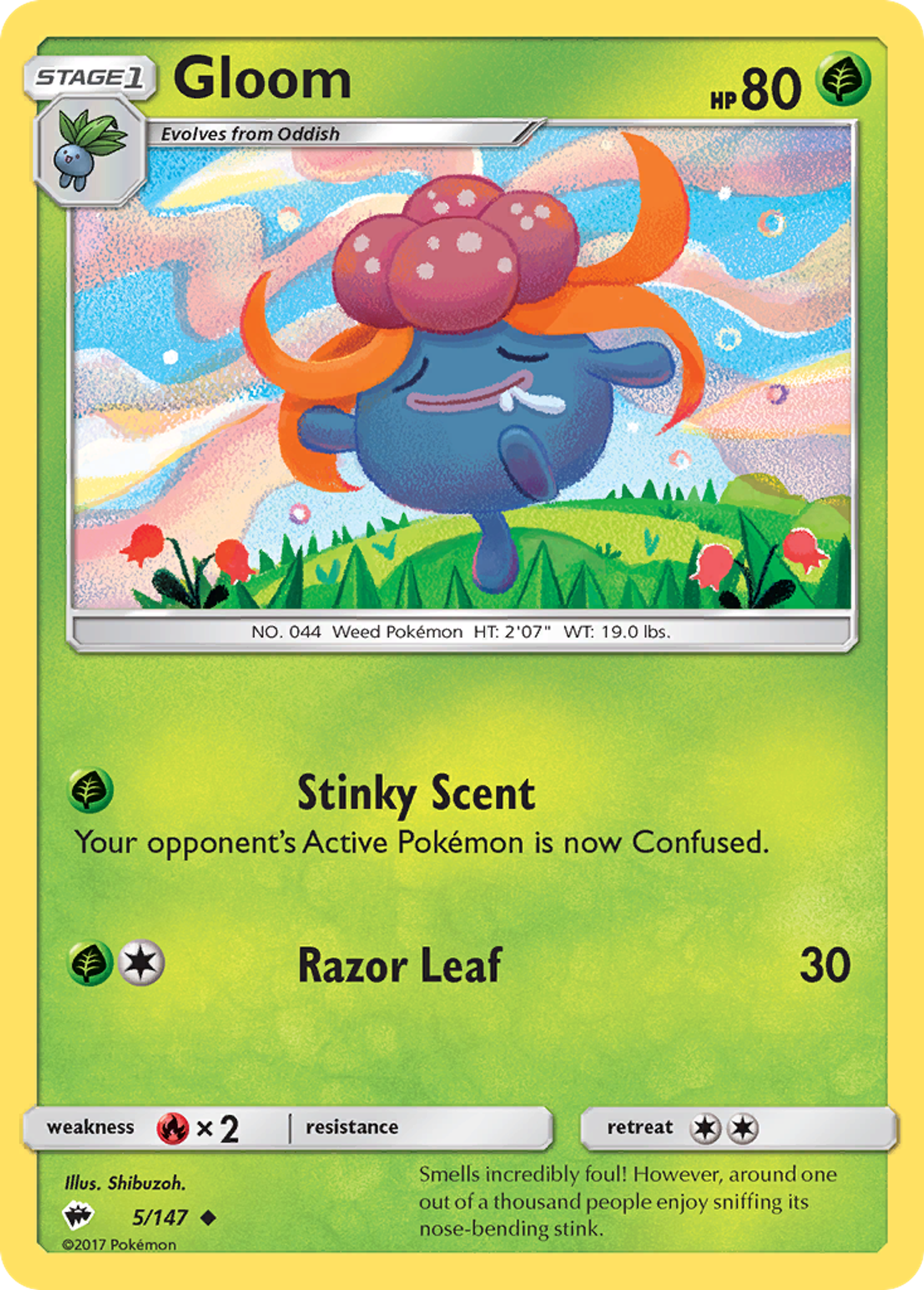 Gloom — SM - Burning Shadows — Pokemon