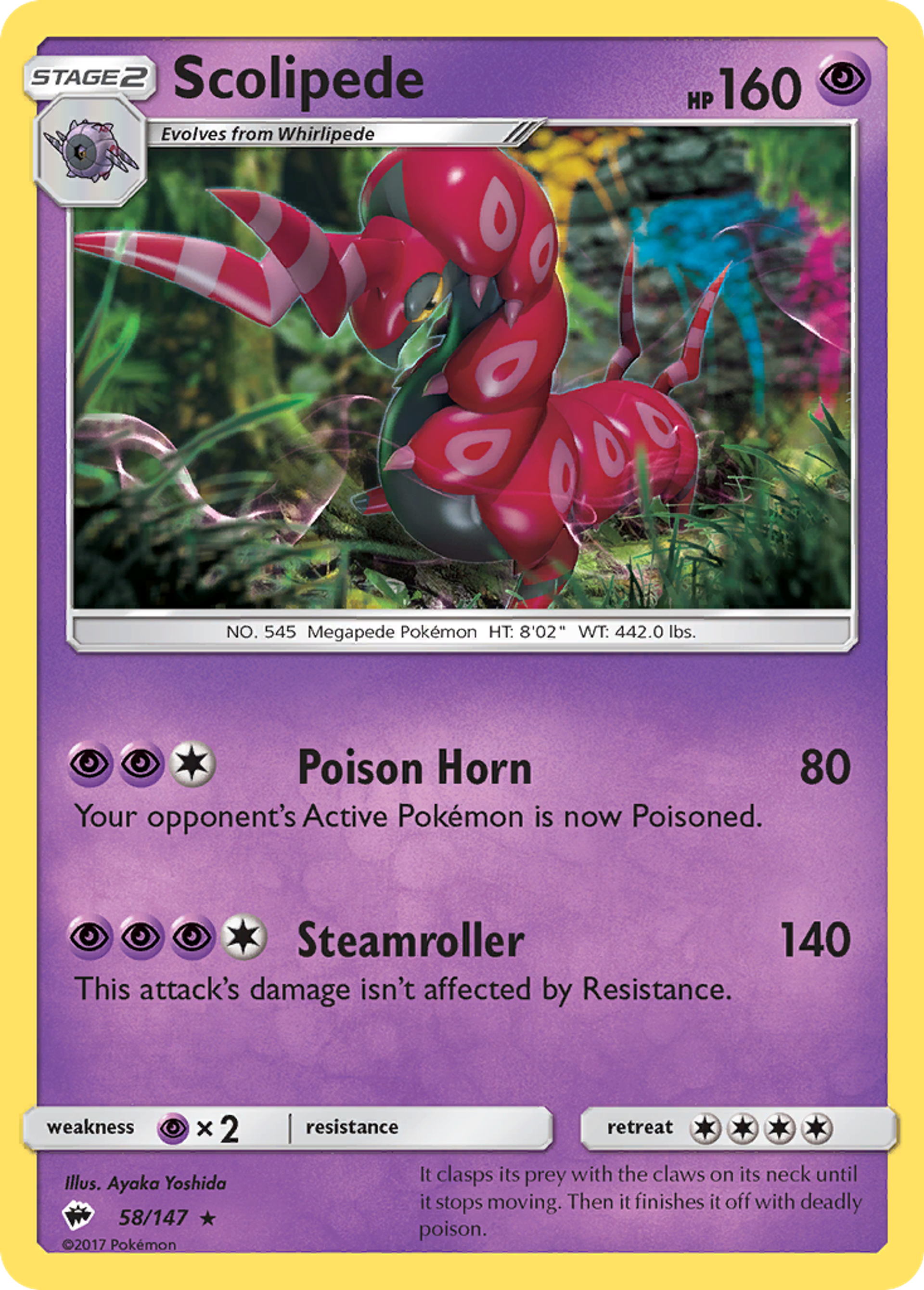Scolipede — SM - Burning Shadows — Pokemon