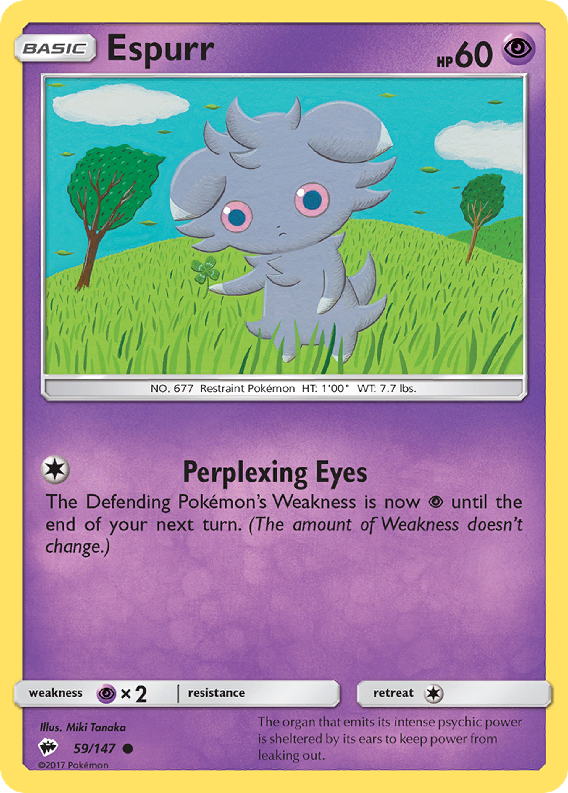 Espurr — SM - Burning Shadows — Pokemon