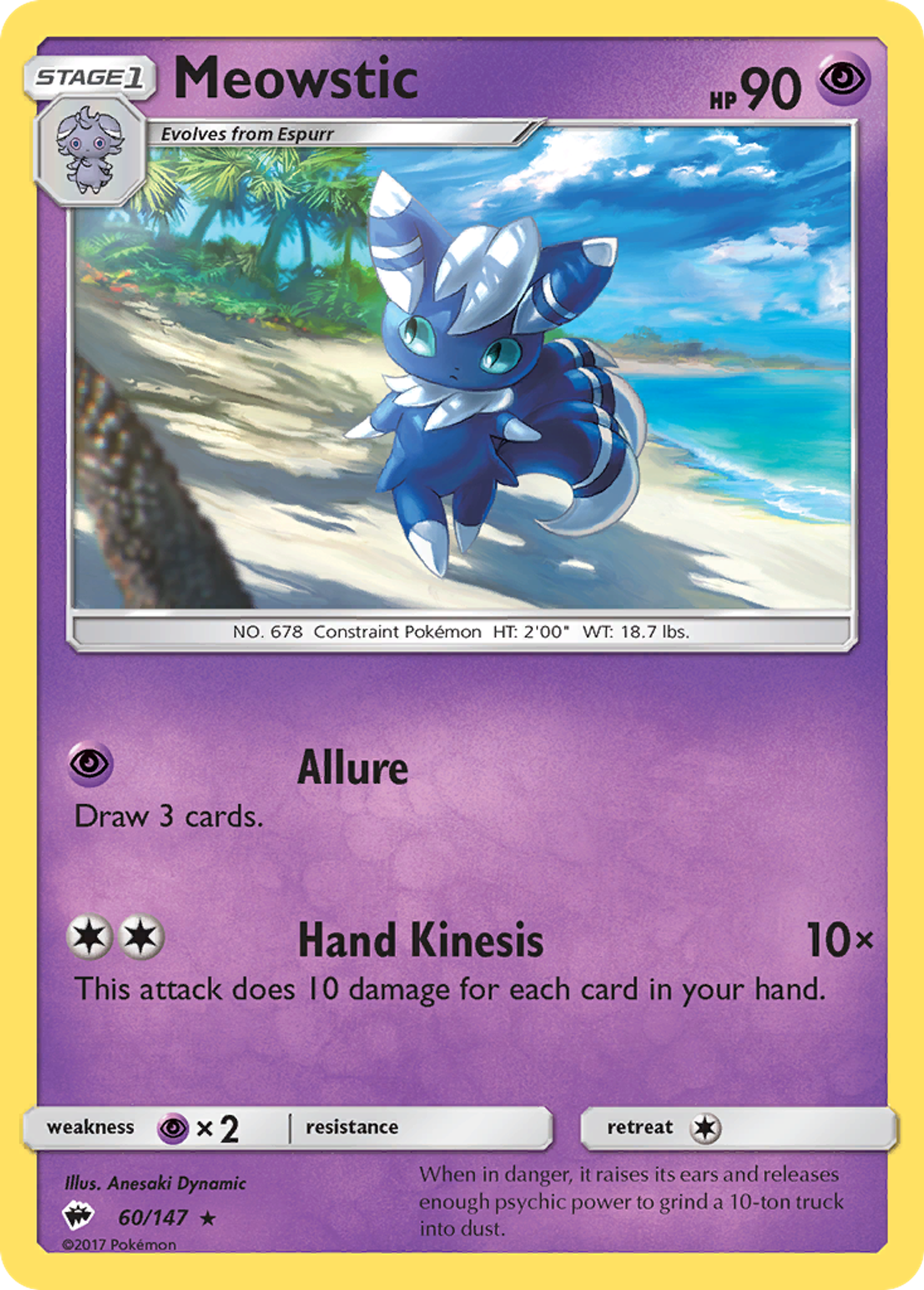 Meowstic — SM - Burning Shadows — Pokemon