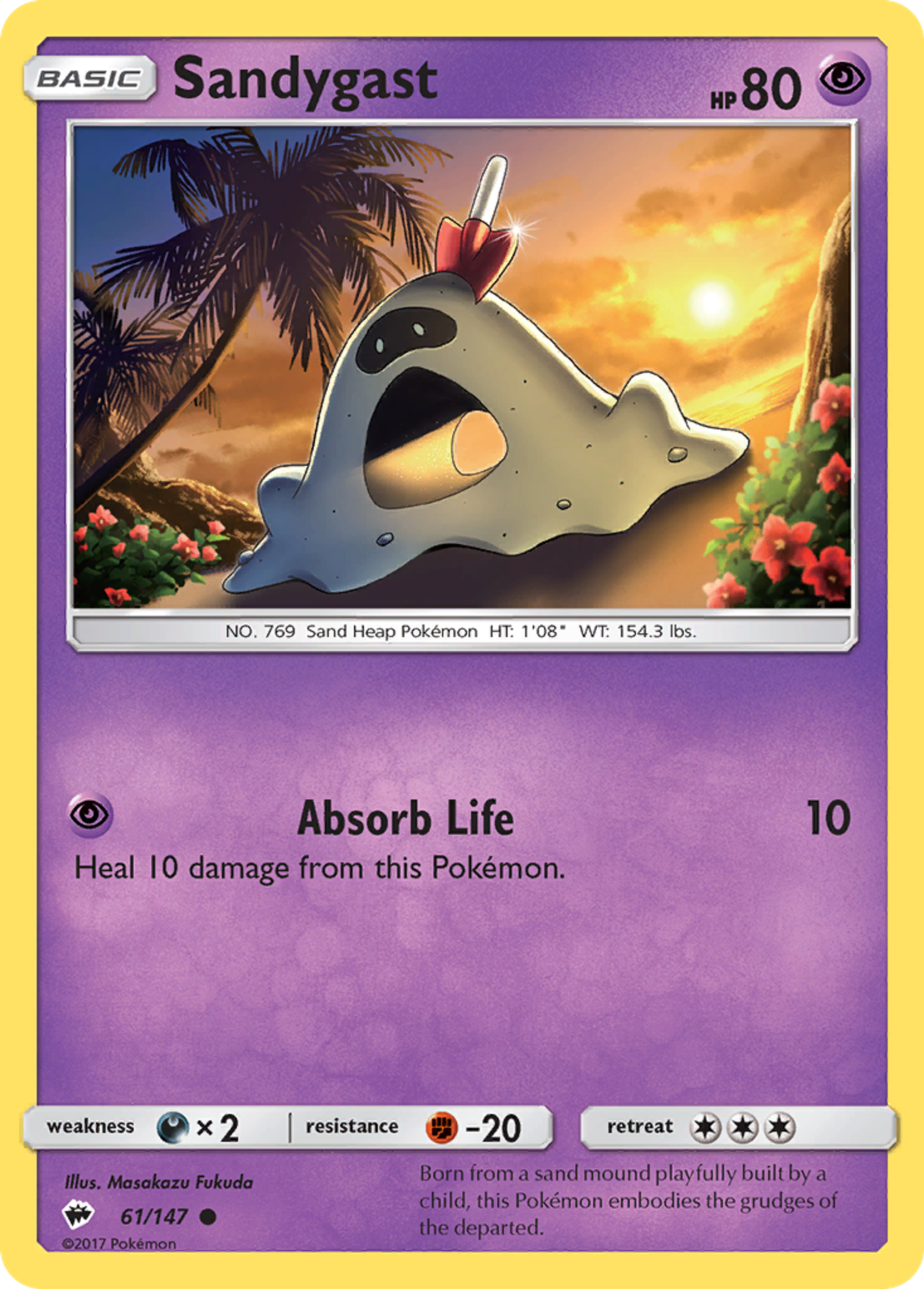 Sandygast — SM - Burning Shadows — Pokemon