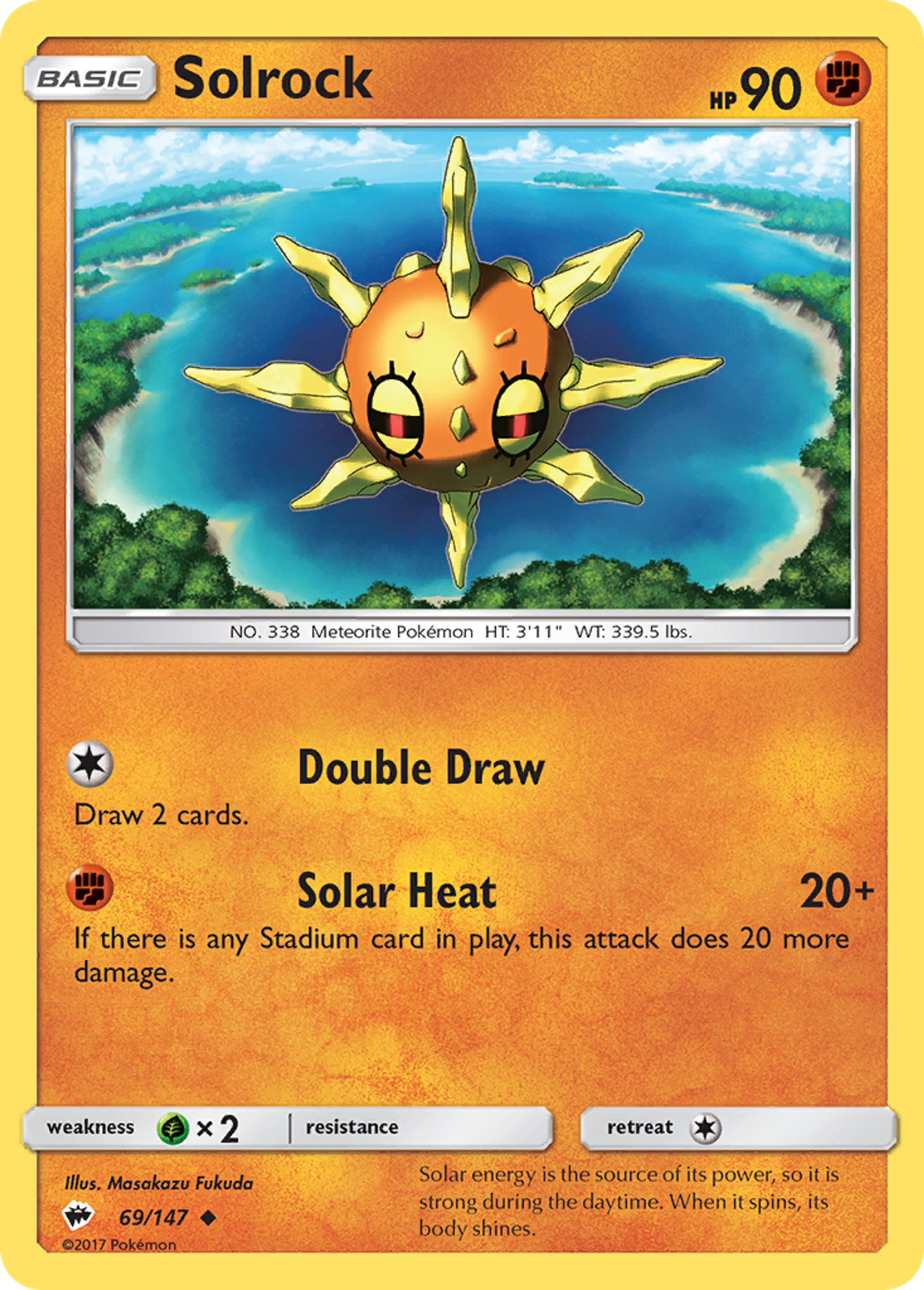 Solrock — SM - Burning Shadows — Pokémon