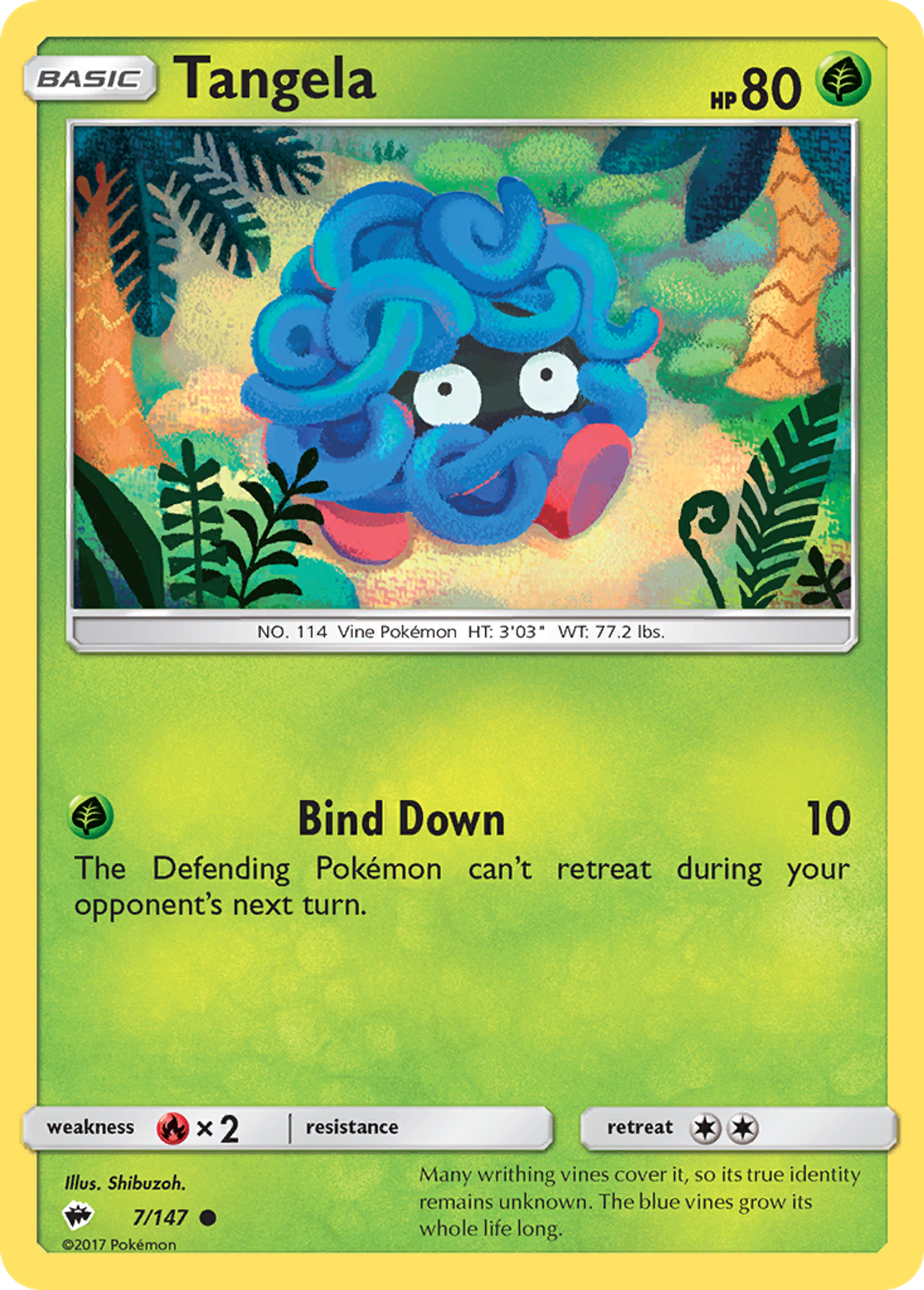 Tangela — SM - Burning Shadows — Pokemon