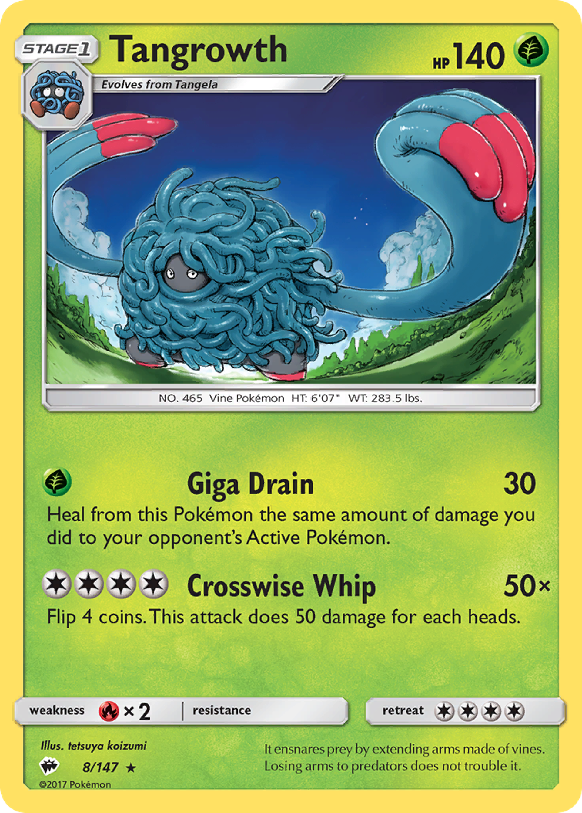 Tangrowth — SM - Burning Shadows — Pokemon