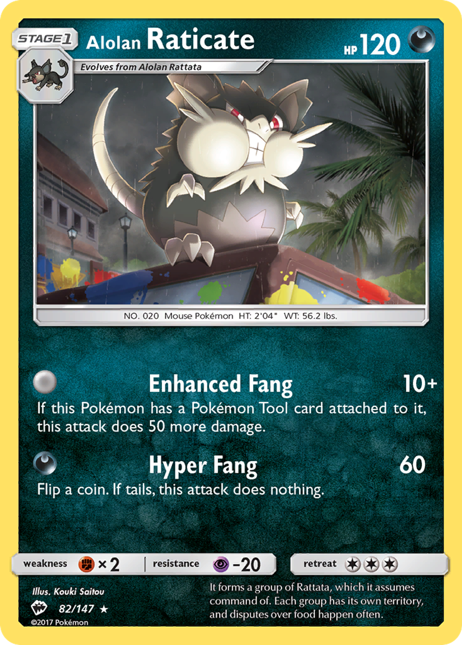 Alolan Raticate — SM - Burning Shadows — Pokemon