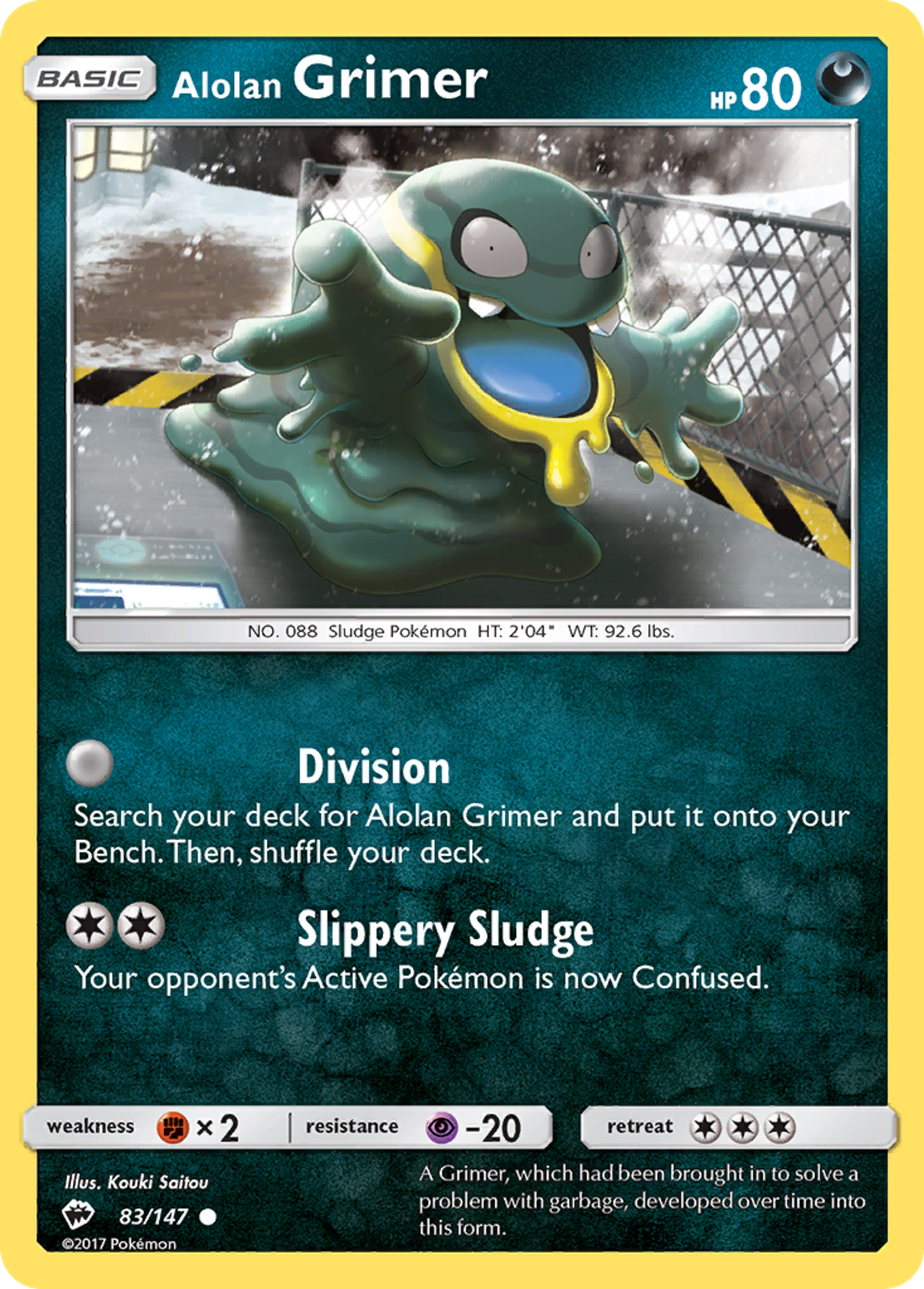 Alolan Grimer — SM - Burning Shadows — Pokemon
