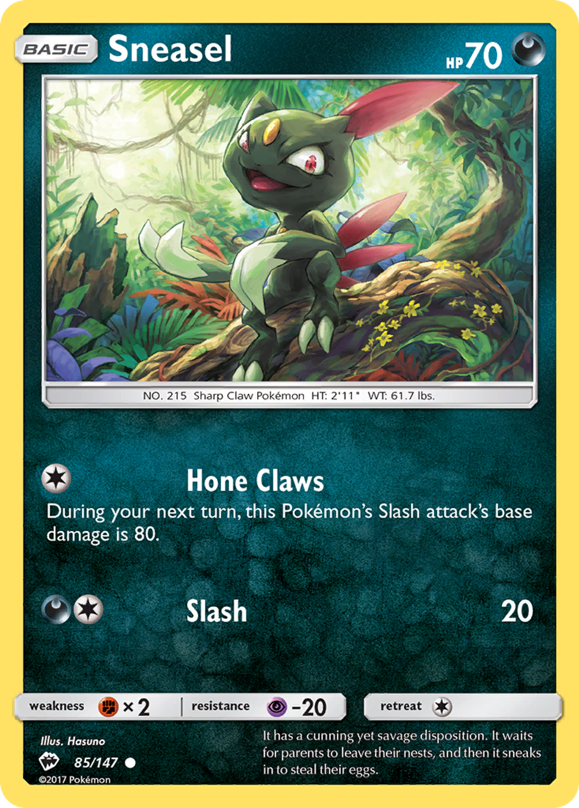 Sneasel — SM - Burning Shadows — Pokemon